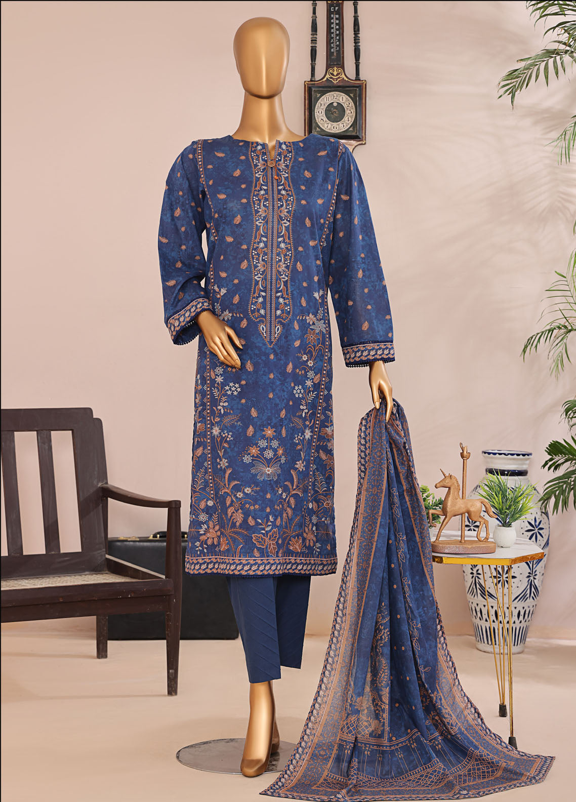 Magic In Prints By HZ Textiles Printed Lawn 3 Piece Unstitched Suit HZ25MIPV2 MPC-572