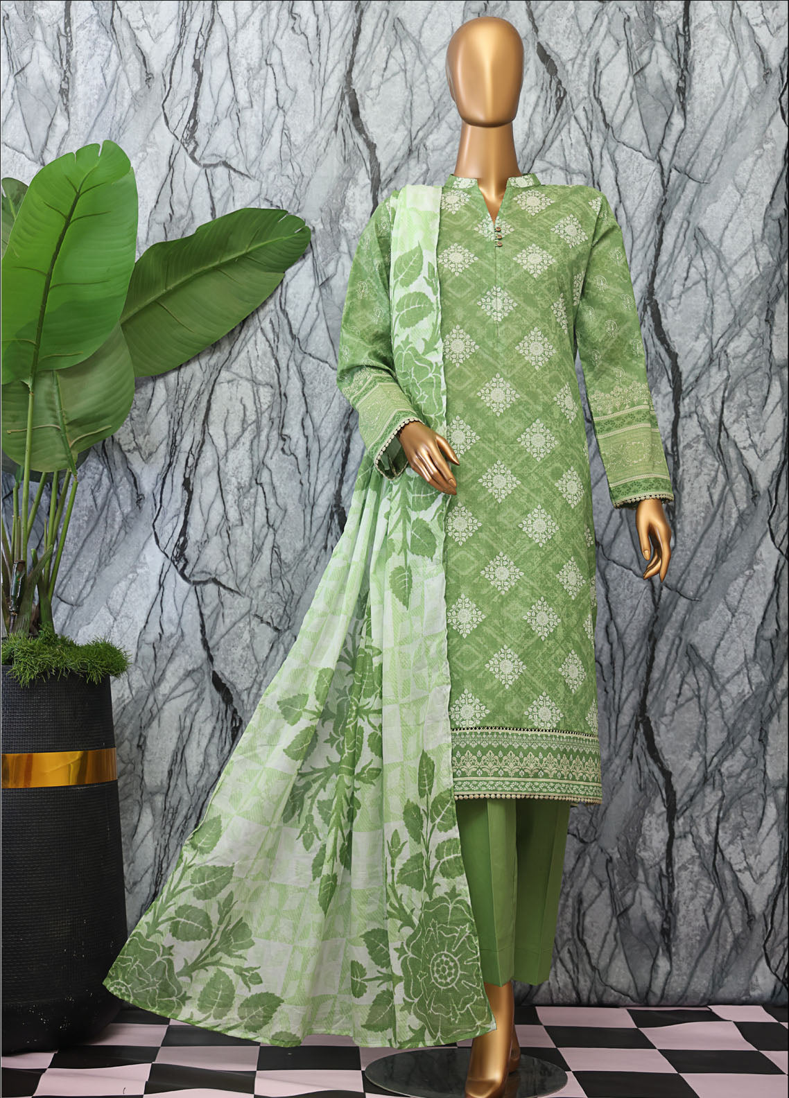 Magic In Prints By HZ Textiles Printed Lawn 3 Piece Unstitched Suit HZ25MIPV2 MPC-585