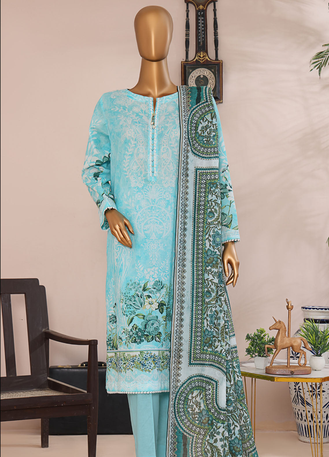 Magic In Prints By HZ Textiles Printed Lawn 3 Piece Unstitched Suit HZ25MIPV2 MPC-594