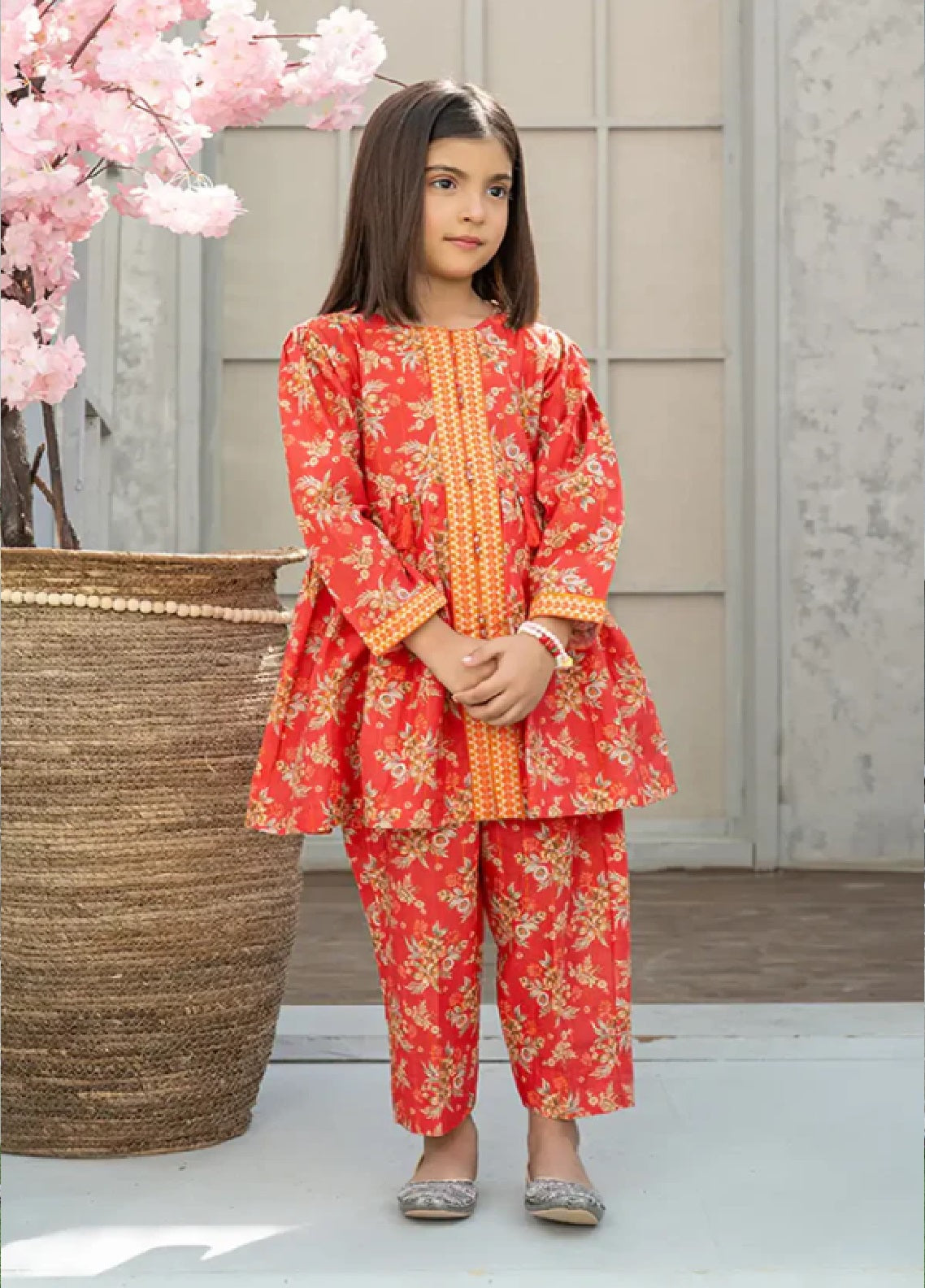 Mahroo Digital Printed Lawn 2 Piece Stitched Suit MMCS25K&G D-K-ALPRTW-039