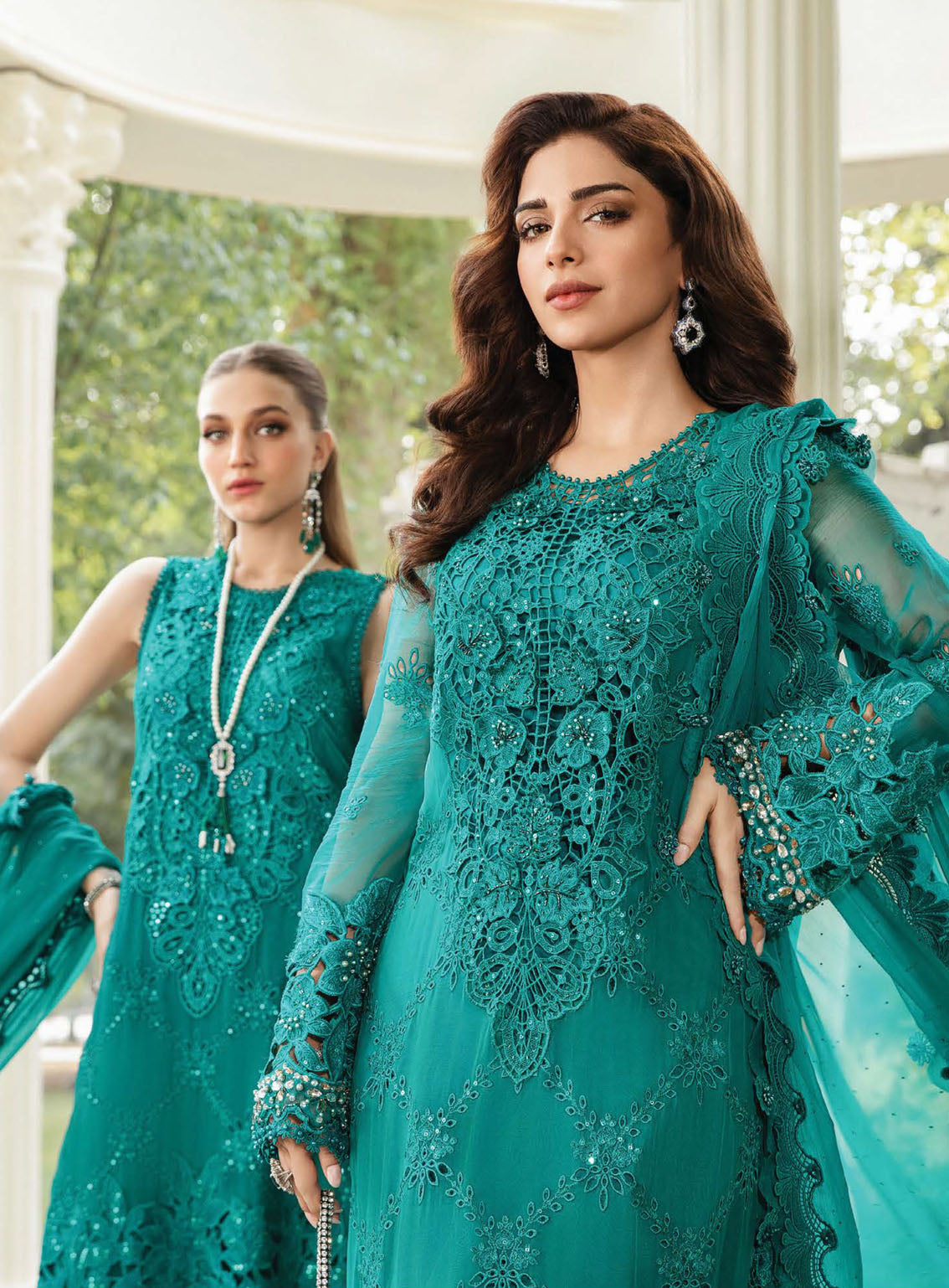 Maria B Luxury Formal Embroidered Chiffon 3 Piece Unstitched Suit MB24C D-05