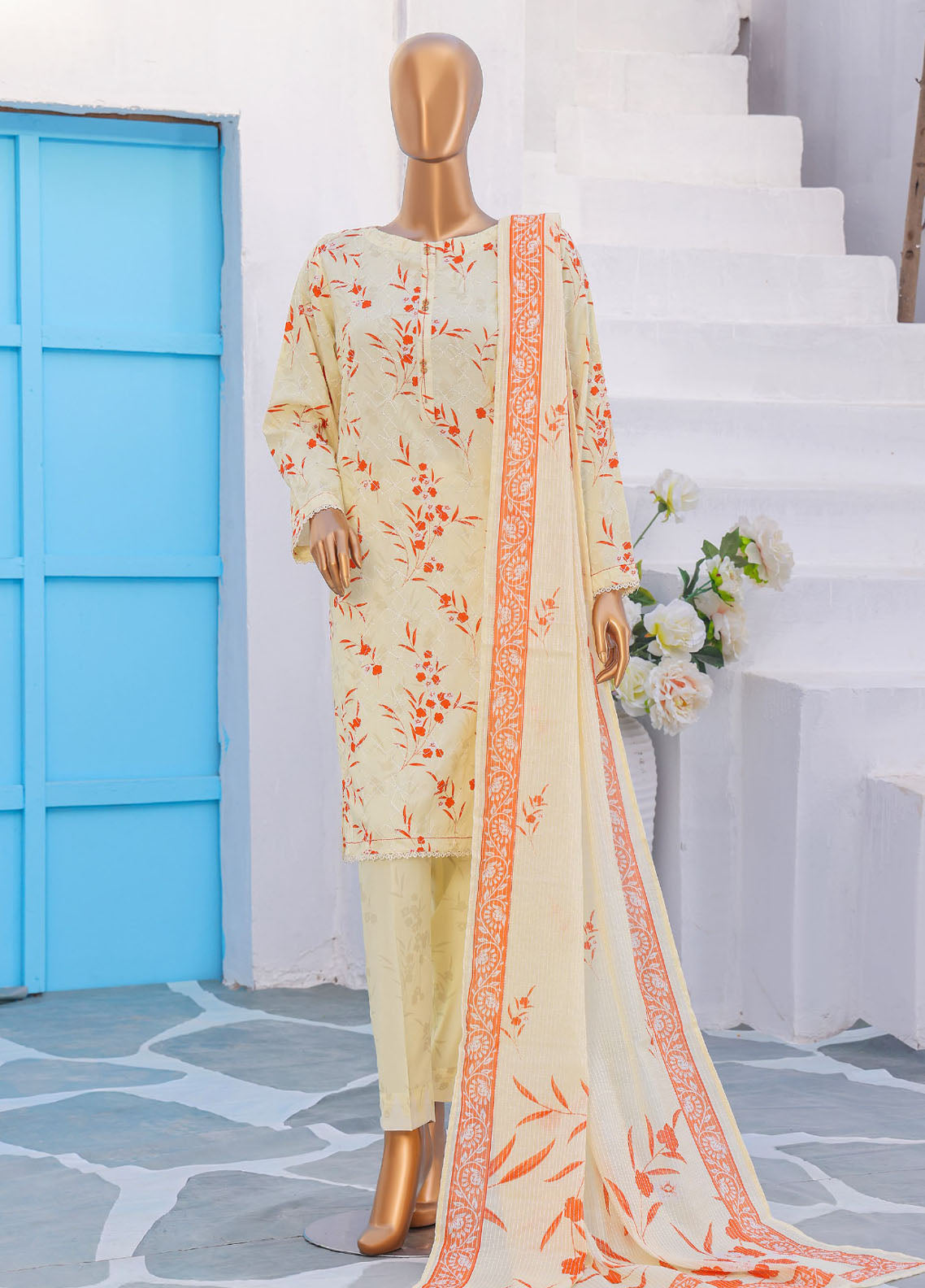 Mother By HZ Textiles Embroidered Linen 3 Piece Unstitched Suit HZ25ML D-MLE-1387