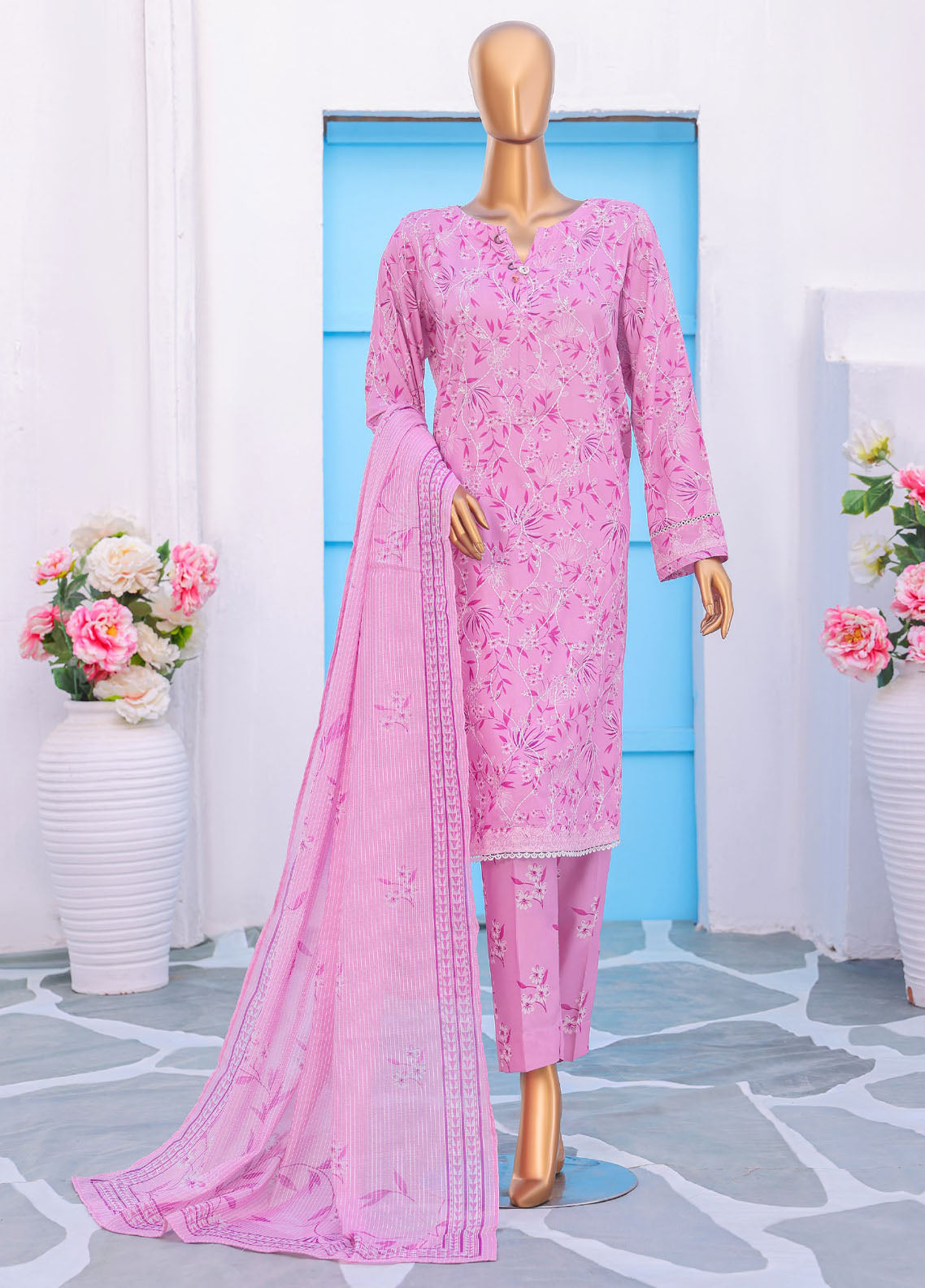 Mother By HZ Textiles Embroidered Linen 3 Piece Unstitched Suit HZ25ML D-MLE-1392