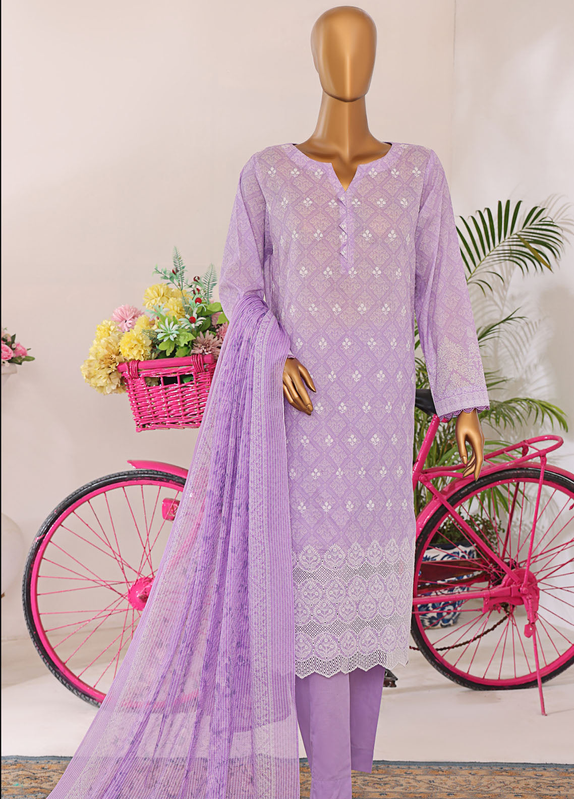 Nakshkari By HZ Textiles Embroidered Lawn 3 Piece Unstitched Suit HZ25NE NKE-559