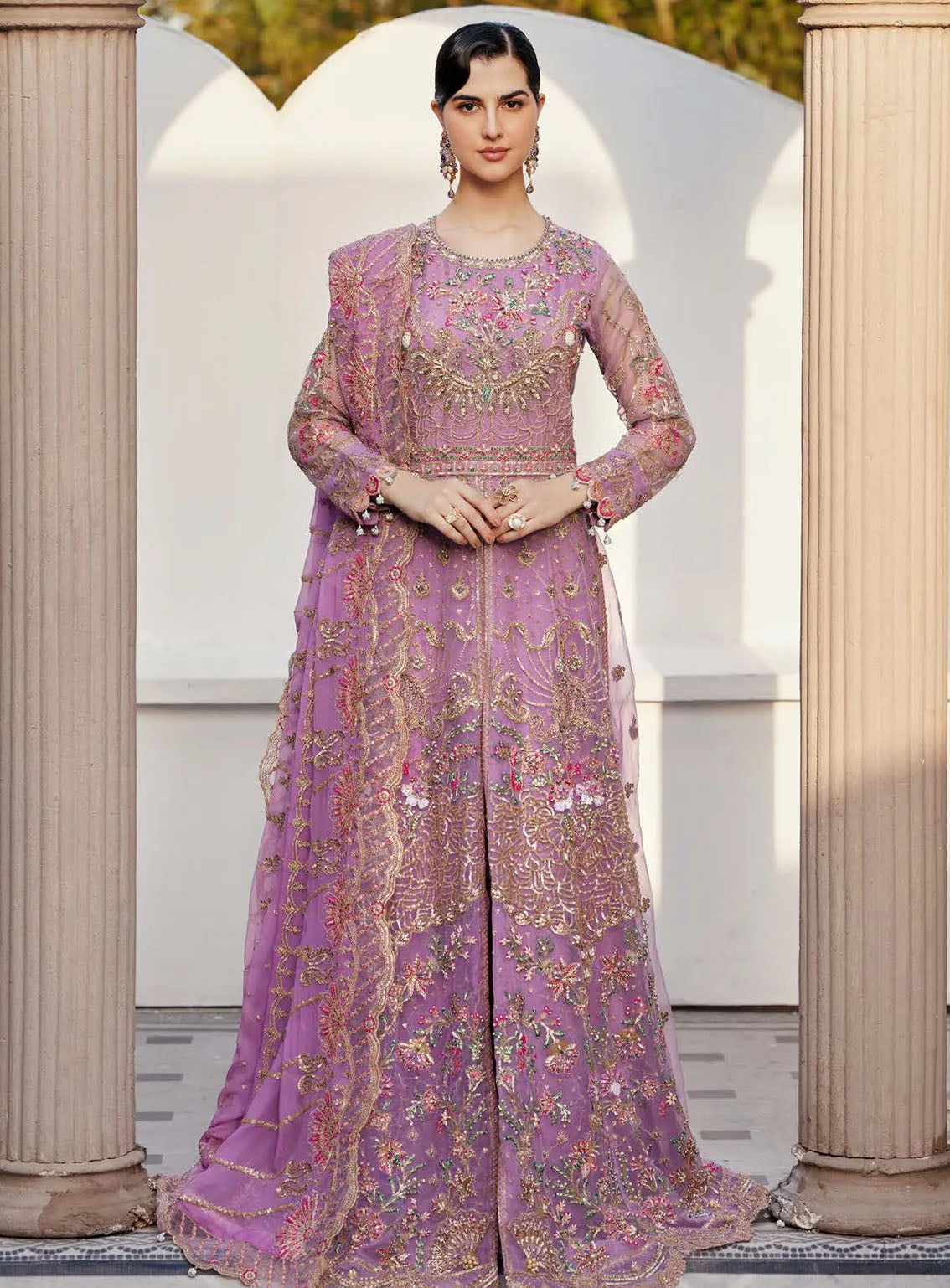 Nawabzadi By Emaan Adeel Embroidered Organza 3 Piece Unstitched Suit EA24N EA24N GITI
