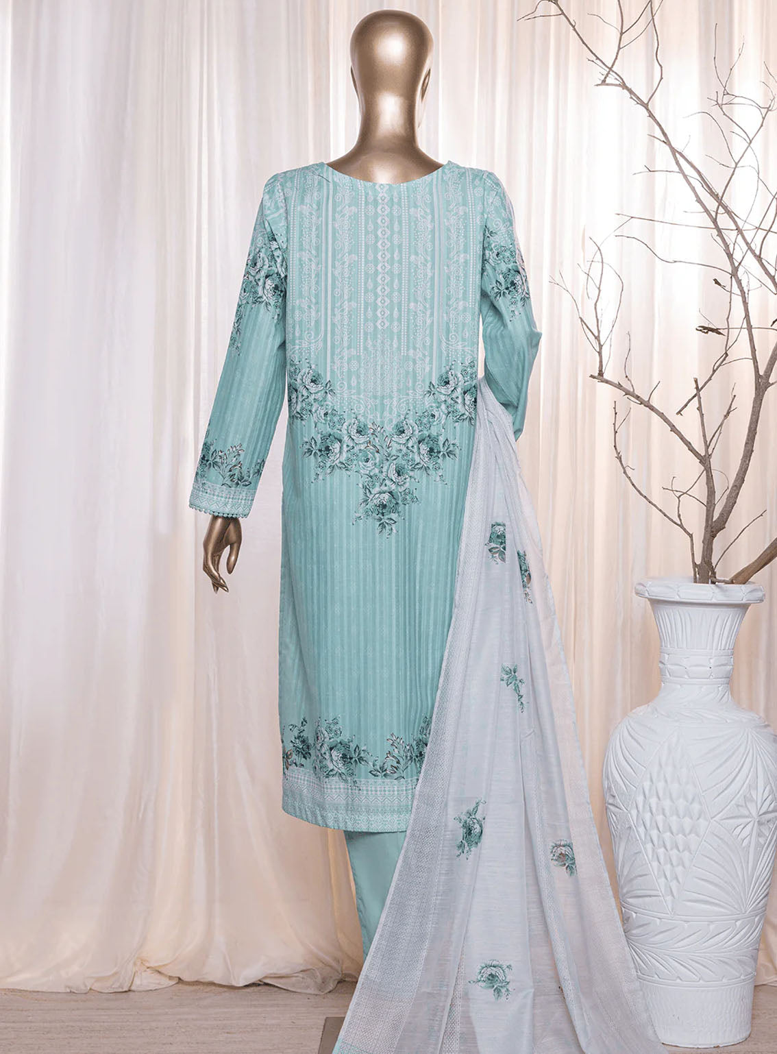 Ninokara By HZ Textile Digital Printed Lawn 3 Piece Unstitched Suit HZ24NK NP-207