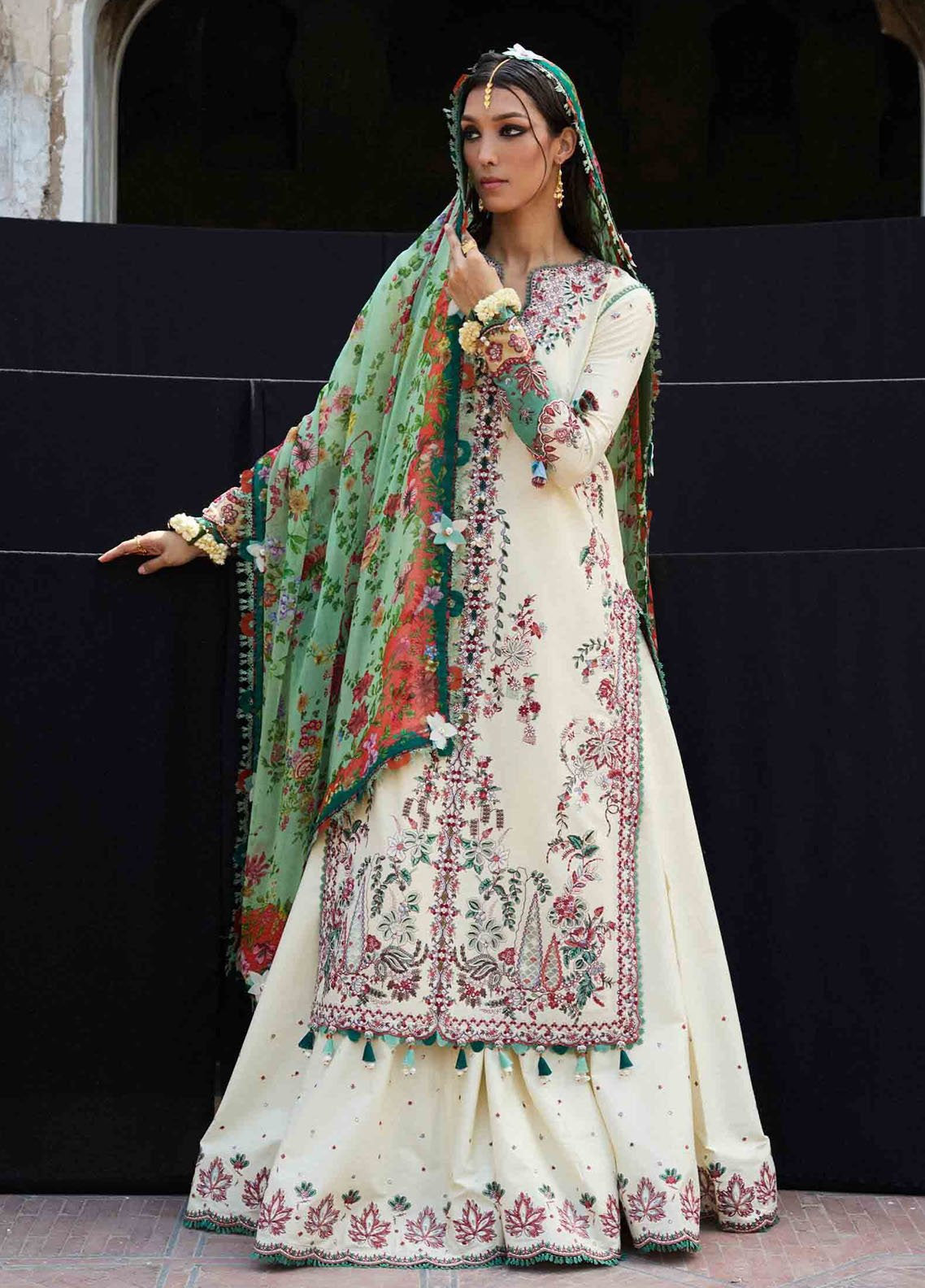 Nirmal By Hussain Rehar Embroidered Lawn 3 Piece Unstitched Suit HR25N D-SAHIL