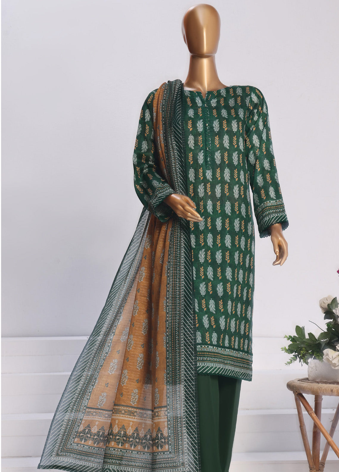 Platinum By HZ Textile Printed Lawn 3 Piece Unstitched Suit HZ25PDP PPC-173