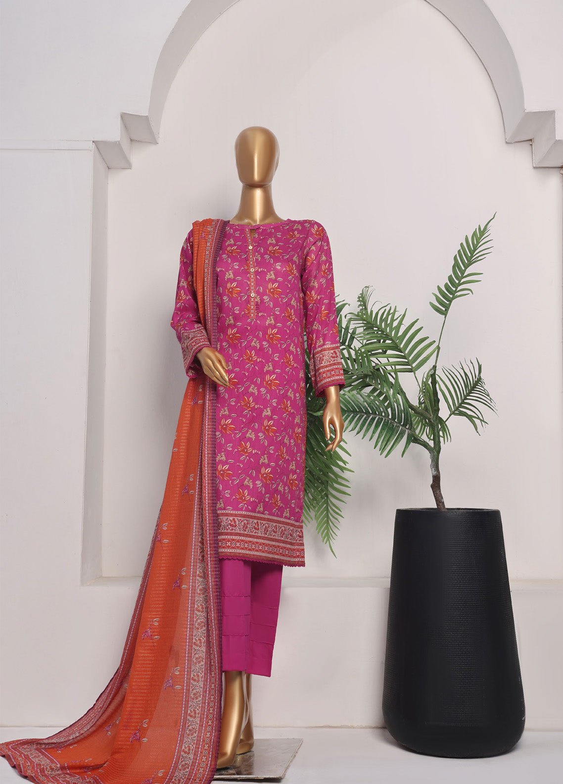 Platinum By HZ Textile Printed Lawn 3 Piece Unstitched Suit HZ25PDP PPC-175