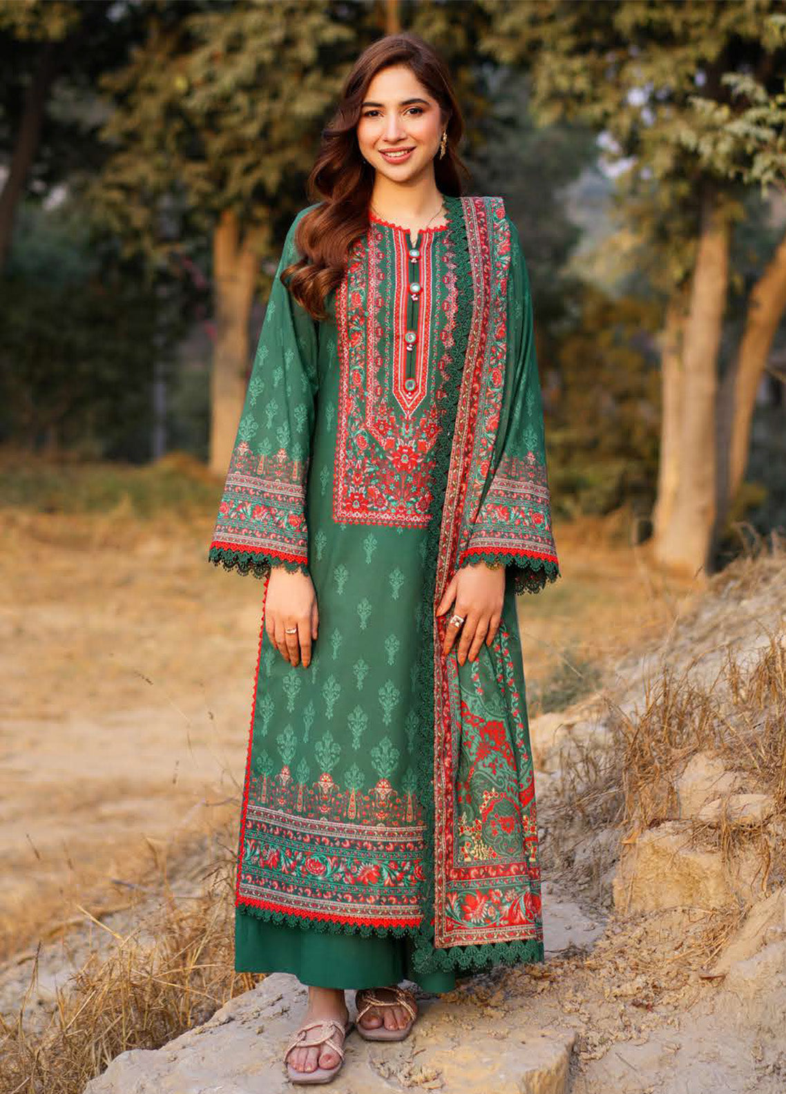 Prints By Asim Jofa Printed Lawn 3 Piece Unstitched Suit AJ25PV2 D-AJUUB-11