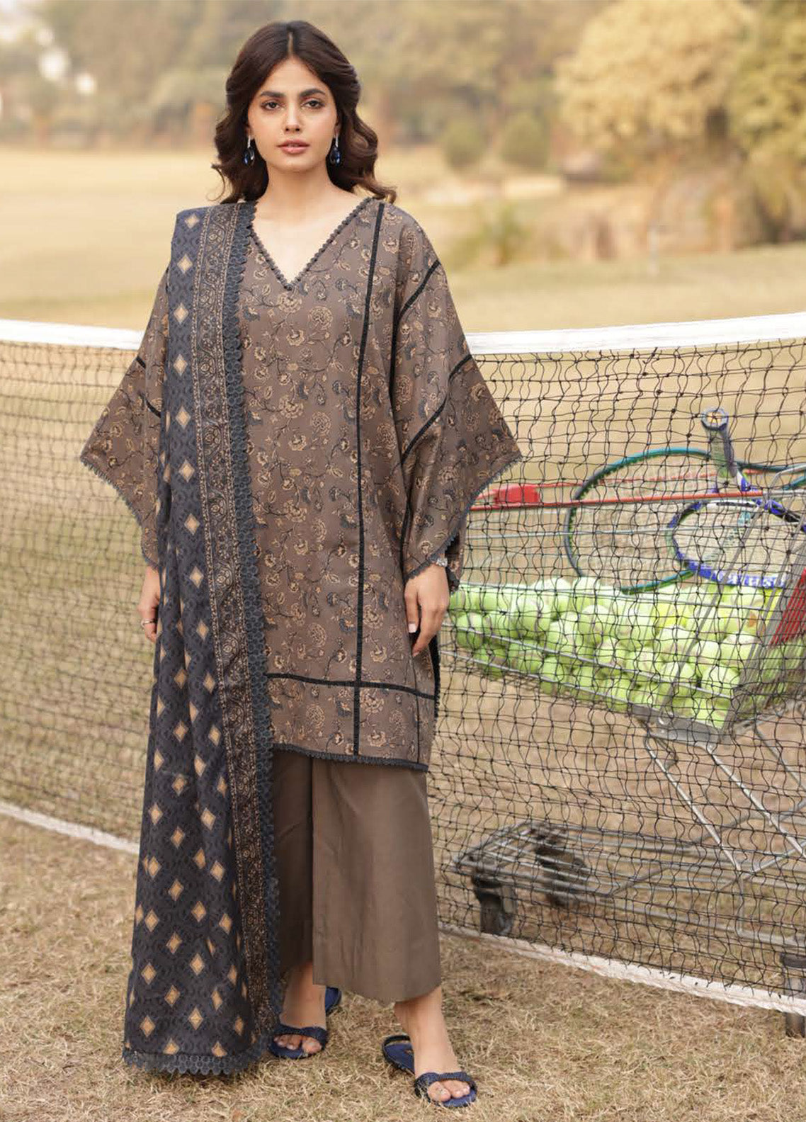 Prints By Asim Jofa Printed Lawn 3 Piece Unstitched Suit AJ25PV3 D-AJUBJ-20