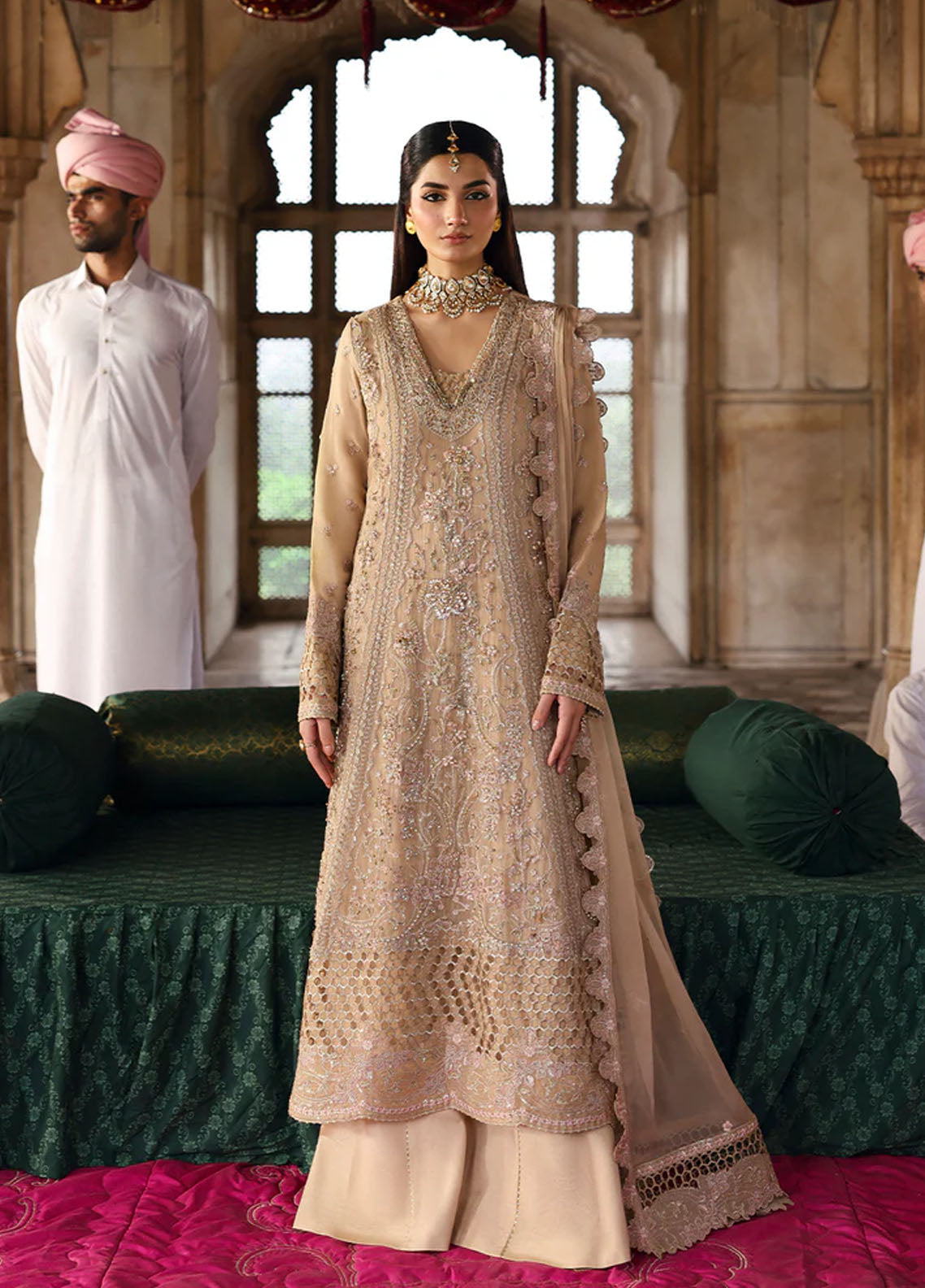 Romansiyyah By Emaan Adeel Embroidered Chiffon 3 Piece Unstitched Suit EA25RLF D-SHAHNOOR