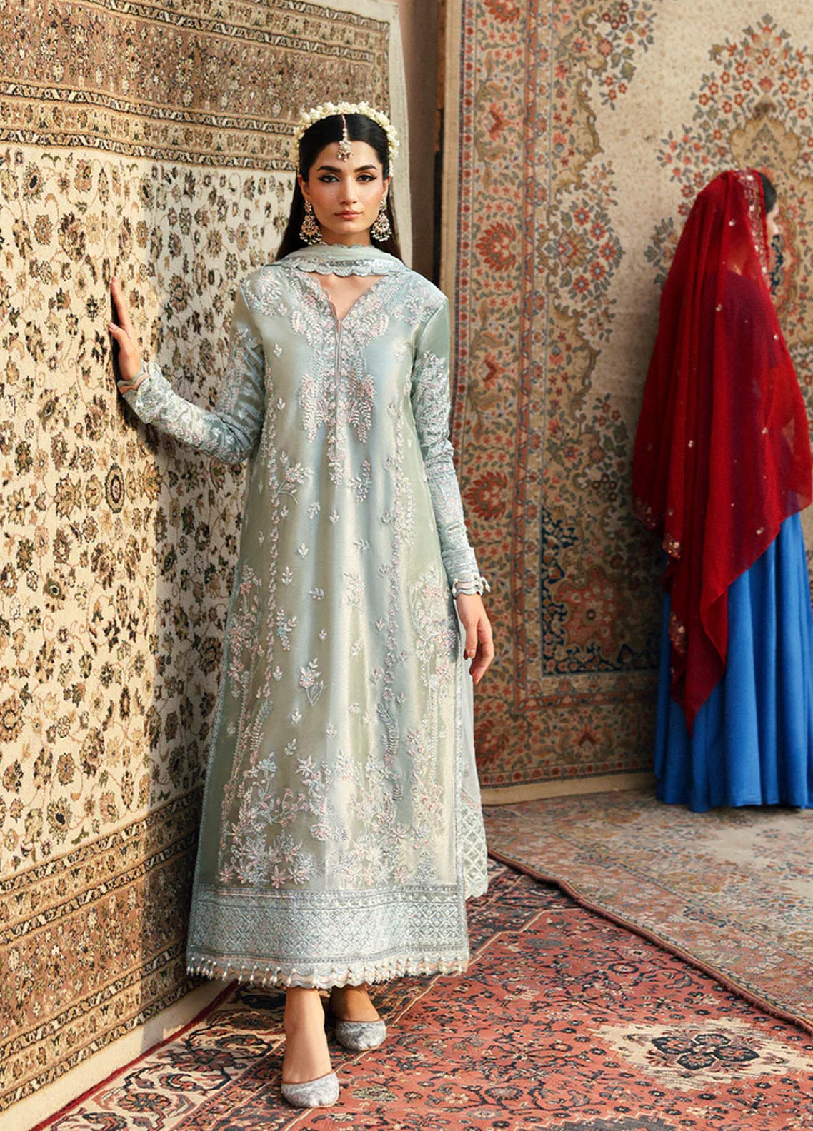 Romansiyyah By Emaan Adeel Embroidered Messouri 3 Piece Unstitched Suit EA25RLF D-SHABEENA