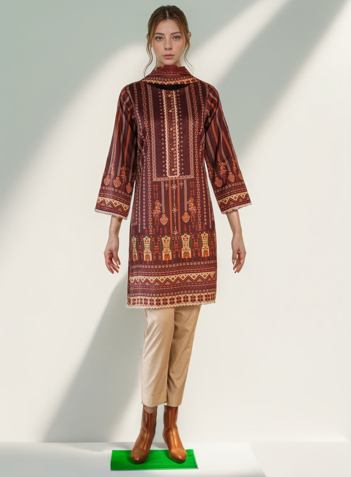 Royal Fashion Digital Printed Lawn 3 Piece Stitched Suit RF24DPL D-02