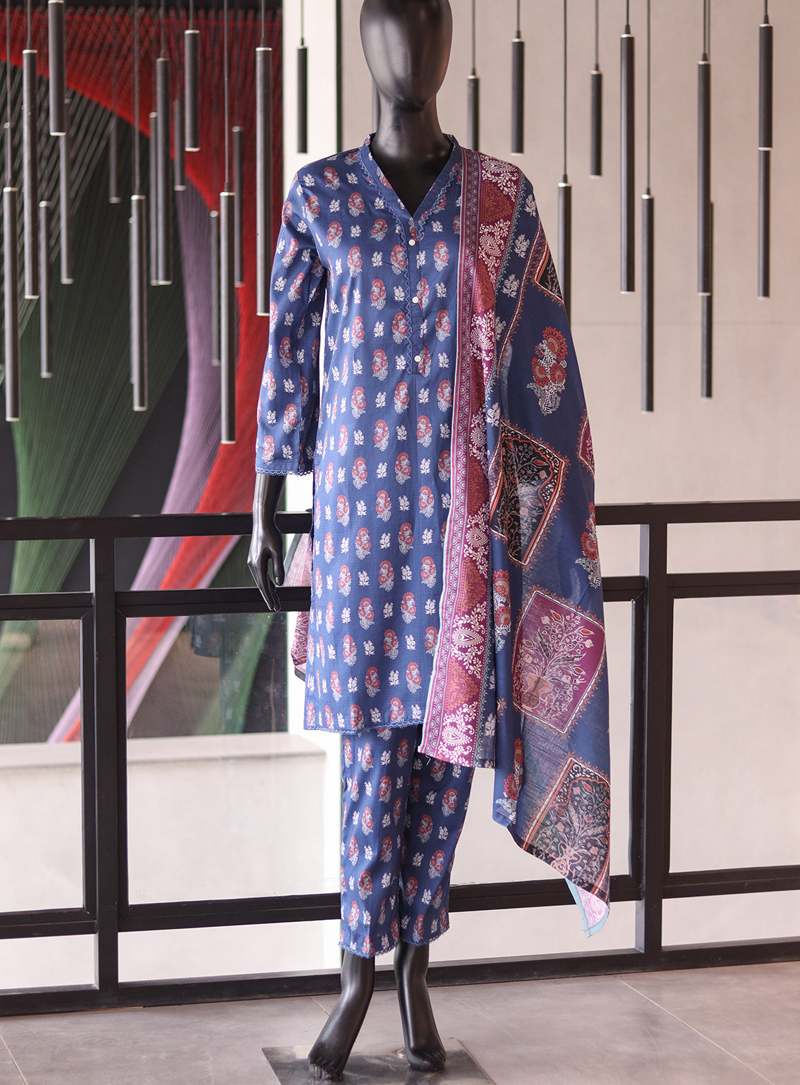 Royal Fashion Digital Printed Lawn 3 Piece Stitched Suit RF24PL SNSC-04