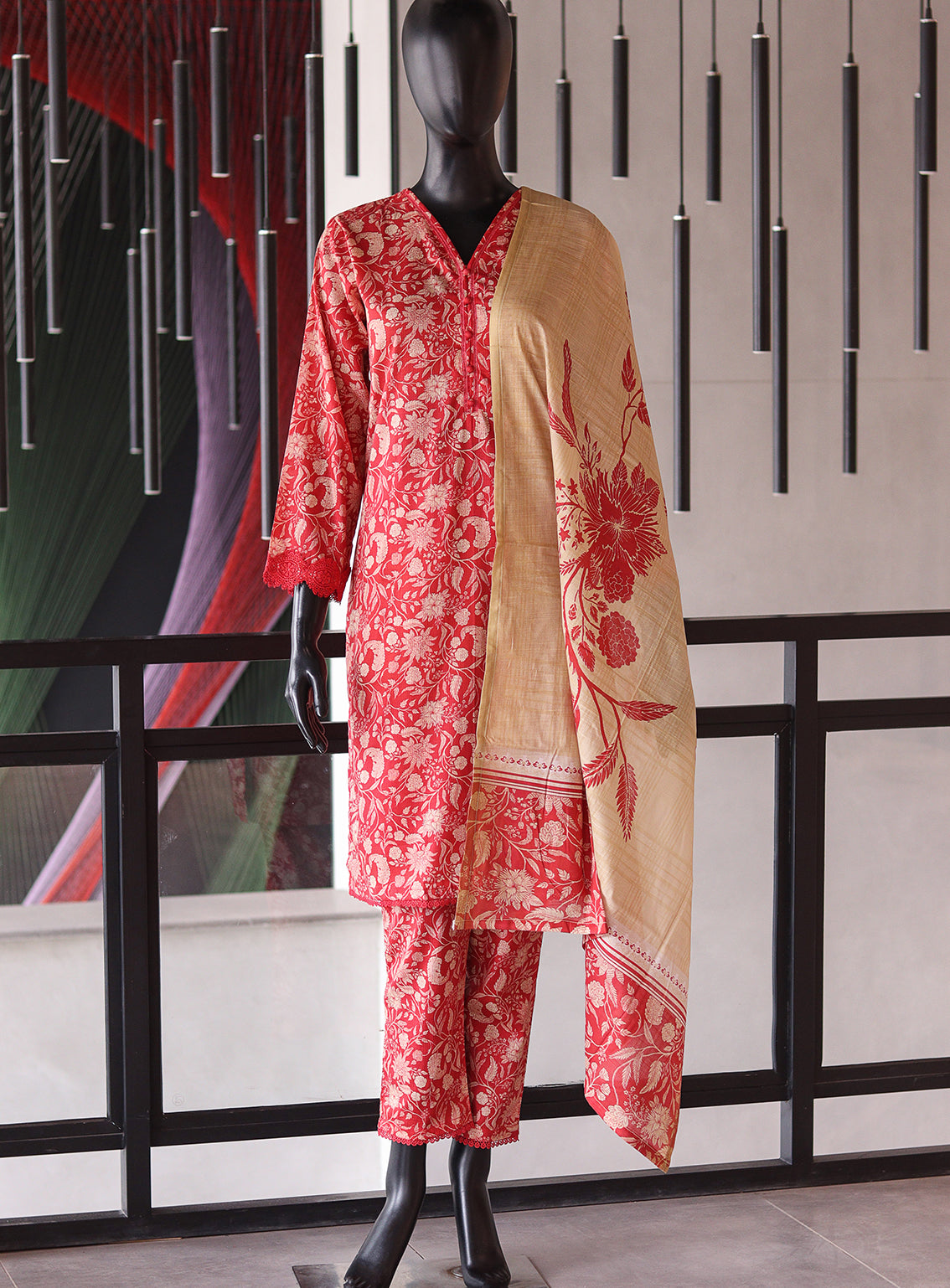 Royal Fashion Digital Printed Lawn 3 Piece Stitched Suit RF24PL SNSC-08