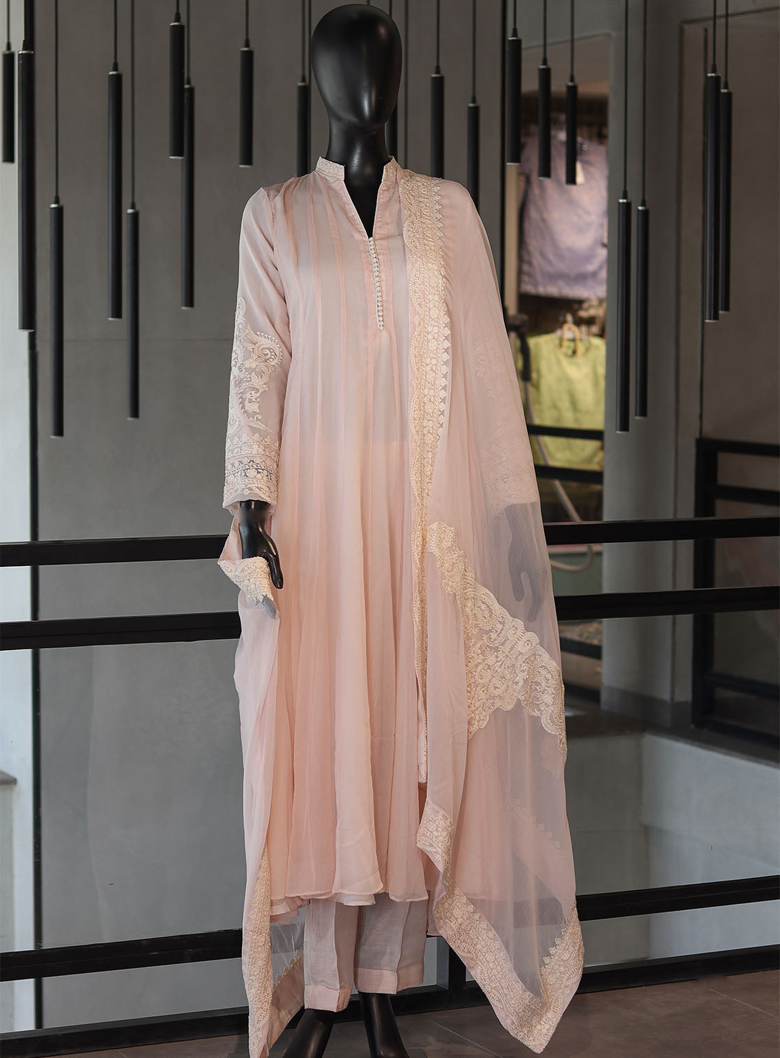 Royal Fashion Fancy Embroidered Chiffon 3 Piece Stitched Suit RF24FEC BYPK D-SS21