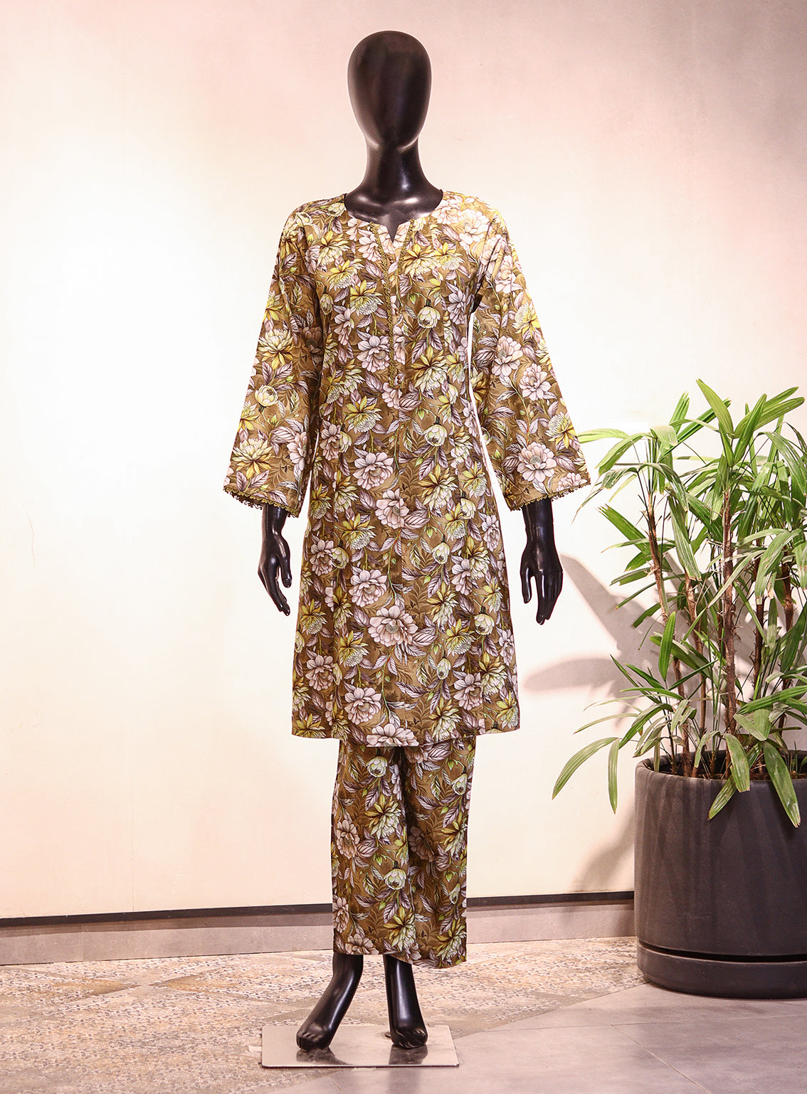Royal Fashion Printed Cotton Slub 2 Piece Stitched Suit RF26PP D-SNSC-06
