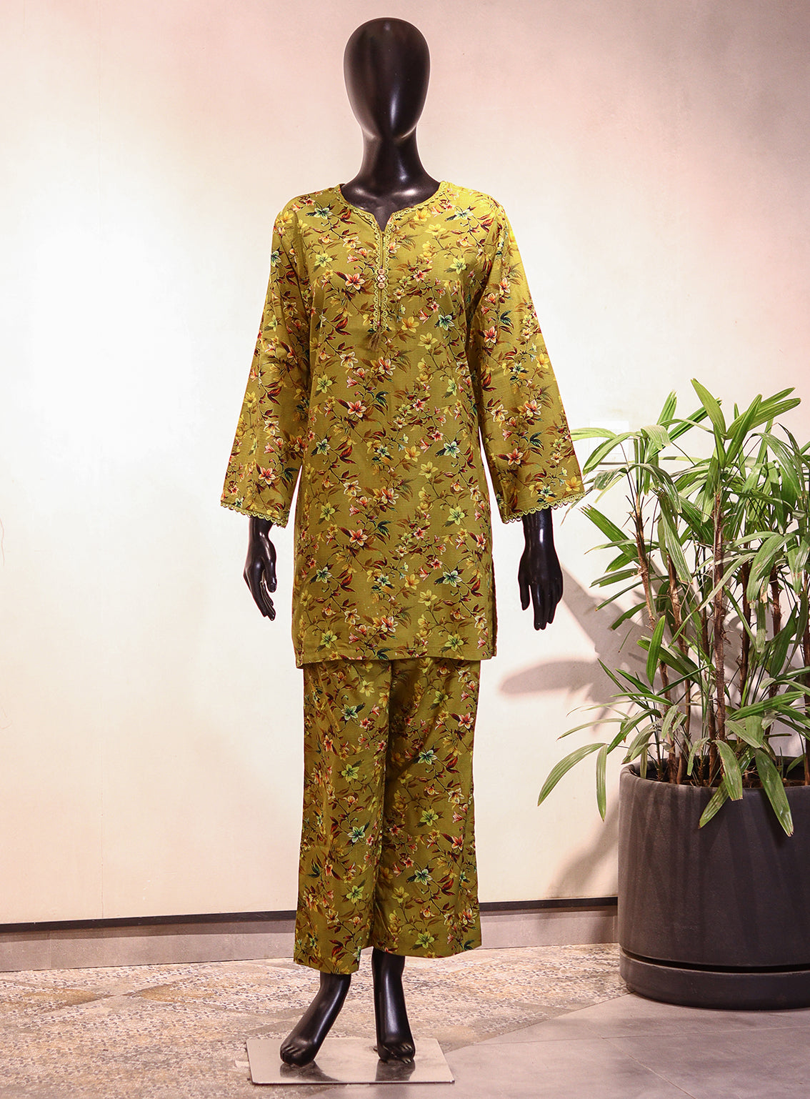 Royal Fashion Printed Cotton Slub 2 Piece Stitched Suit RF26PP D-SNSC-10