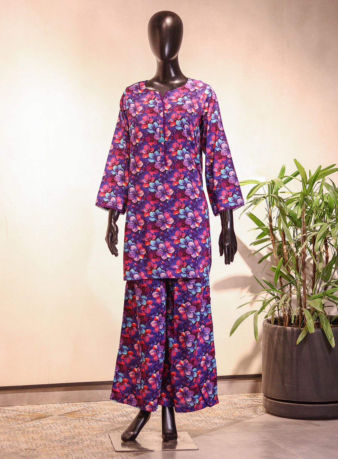 Royal Fashion Printed Cotton Slub 2 Piece Stitched Suit RF26PP D-SNSC-13