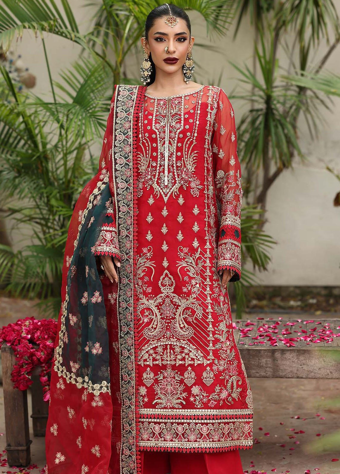 Saiyara By Imrozia Embroidered Organza 3 Piece Unstitched Suit IM25SLF D-I-231 SAROSH