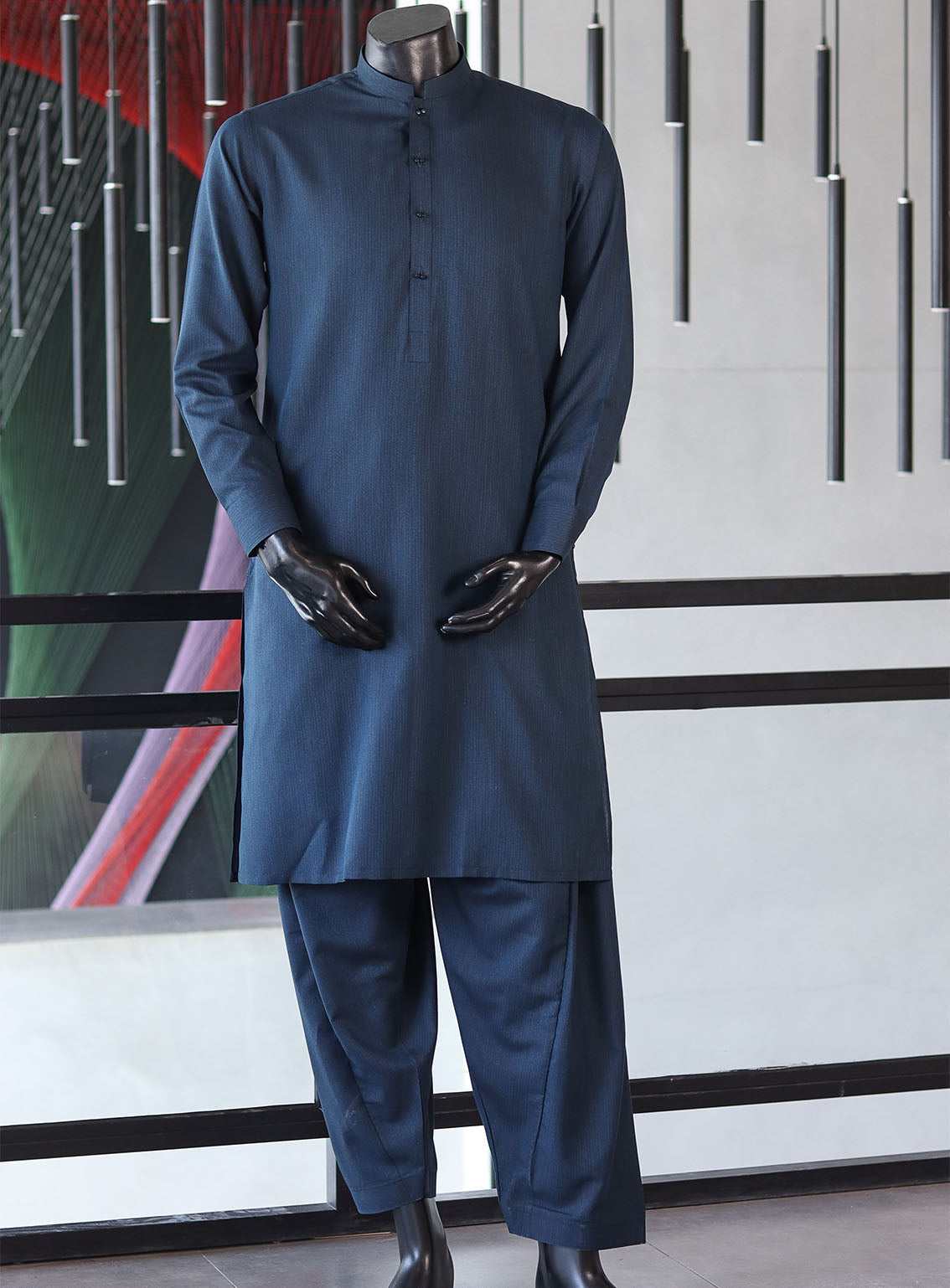 Sami Saeed Men's Self Kameez Shalwar - SS24EBC TL