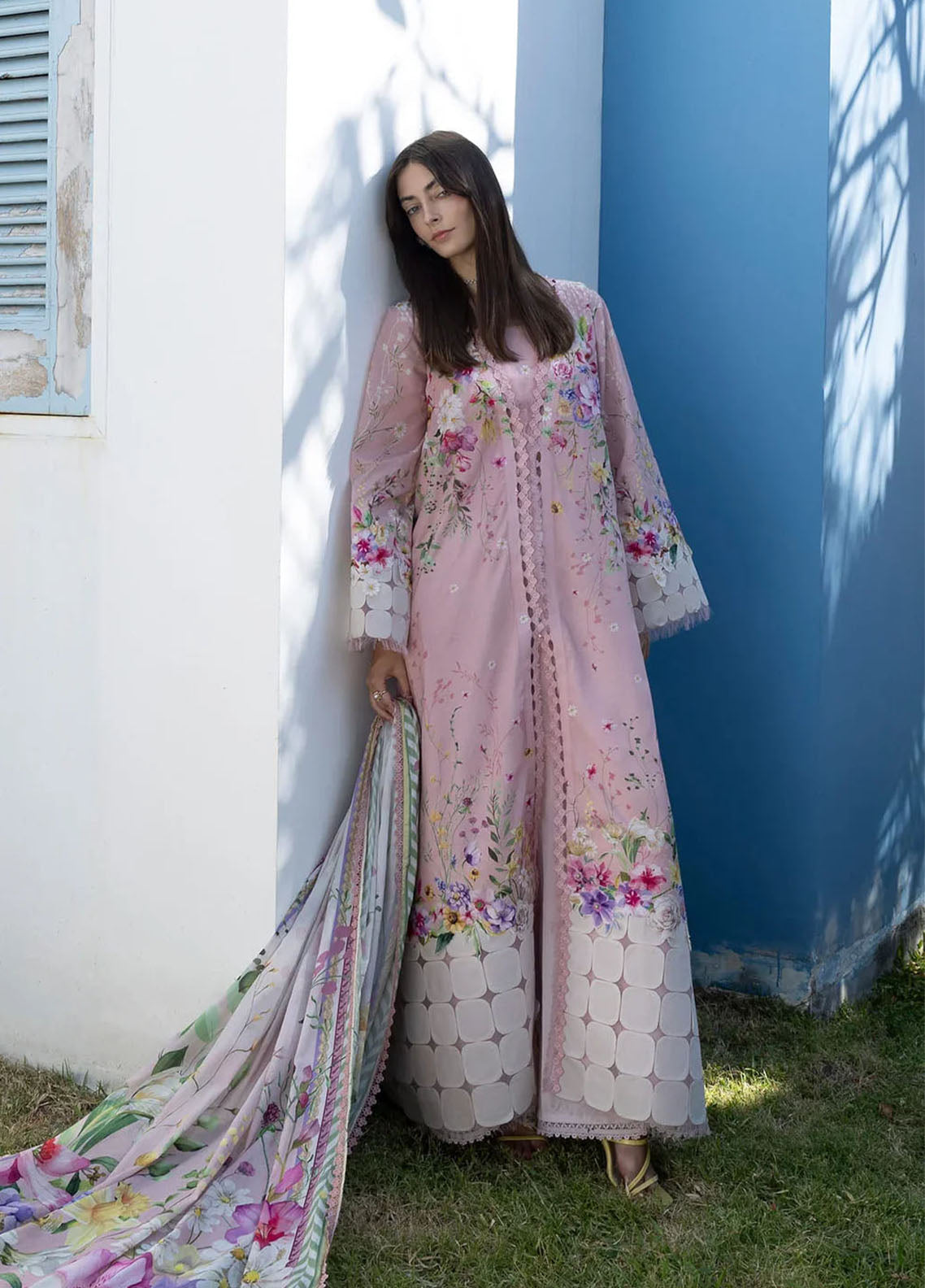 Santorini By Elaf Premium Printed Lawn 3 Piece Unstitched Suit EF26SP D-EPN-02 ANGEL