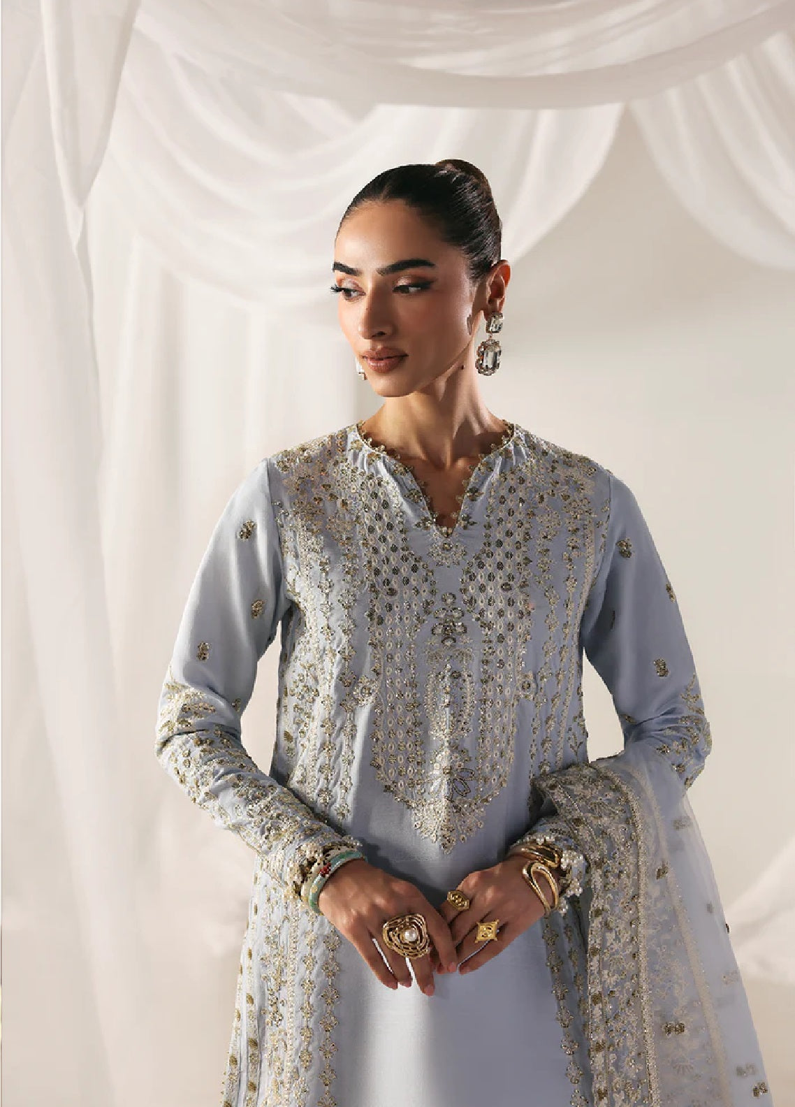 Vogue by Emaan Adeel Embroidered Lawn Suits Unstitched 3 Piece EA21VF 08 DREAMY WONDER - Festive Collection main image 1