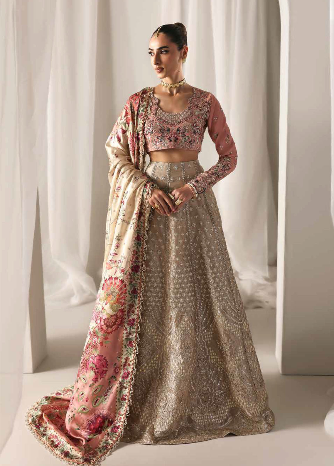 Serein By Emaan Adeel Premium Embroidered Raw Silk 3 Piece Unstitched Suit EA25SLS D-SOFT GLIMMER