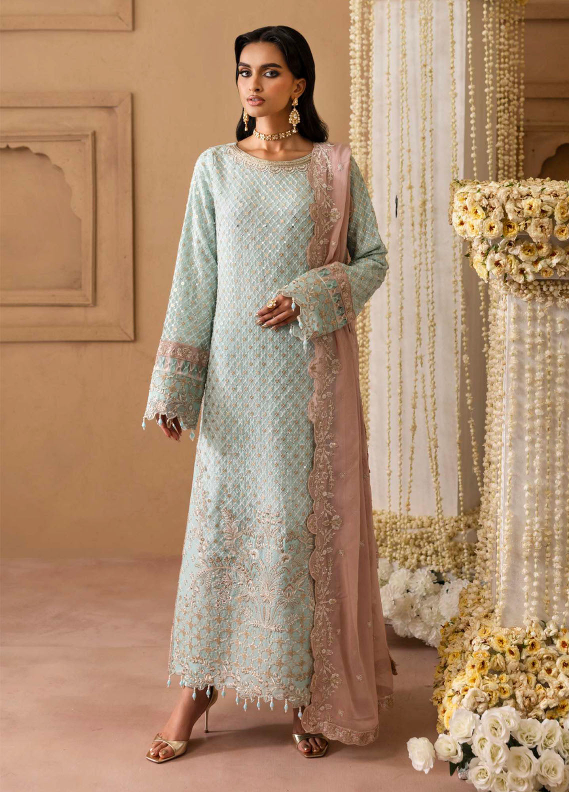 Sheherzadi By Emaan Adeel Formals Embroidered Chiffon 3 Piece Unstitched Suit EA25SCF D-AARIZ