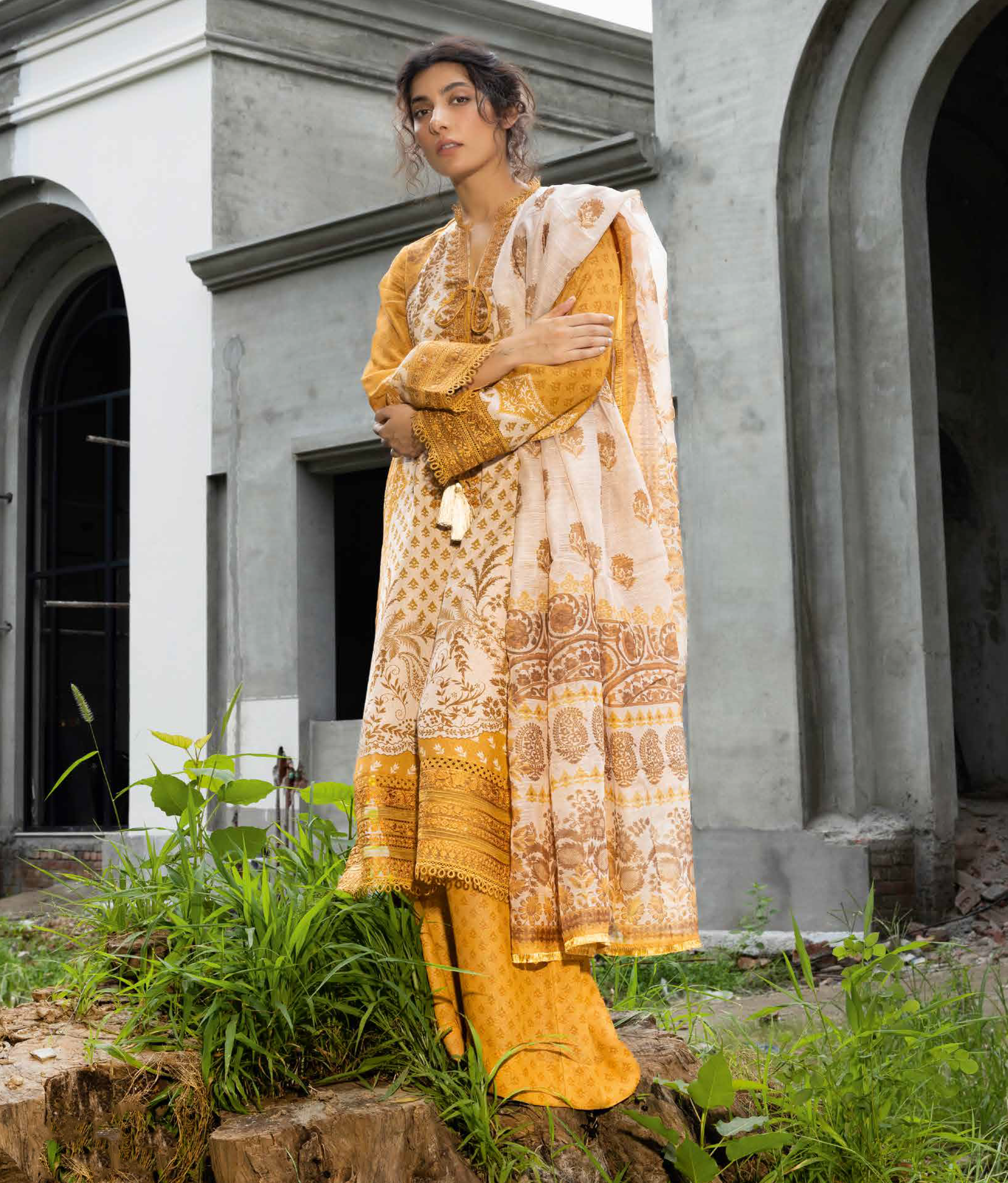 Sobia Nazir Fall Edit Embroidered Karandi 3 Piece Unstitched Suit SN24FE D-1A