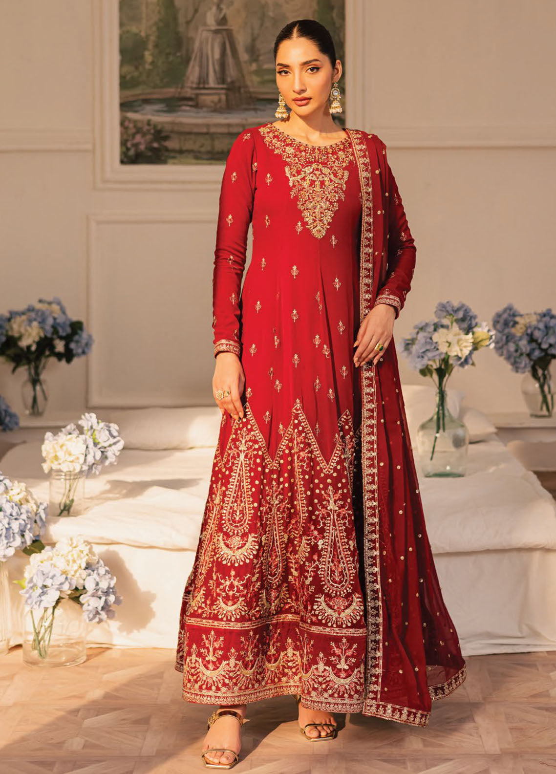 Suave By Emaan Adeel Embroidered Chiffon 3 Piece Unstitched Suit EA25SLF D-CIREL