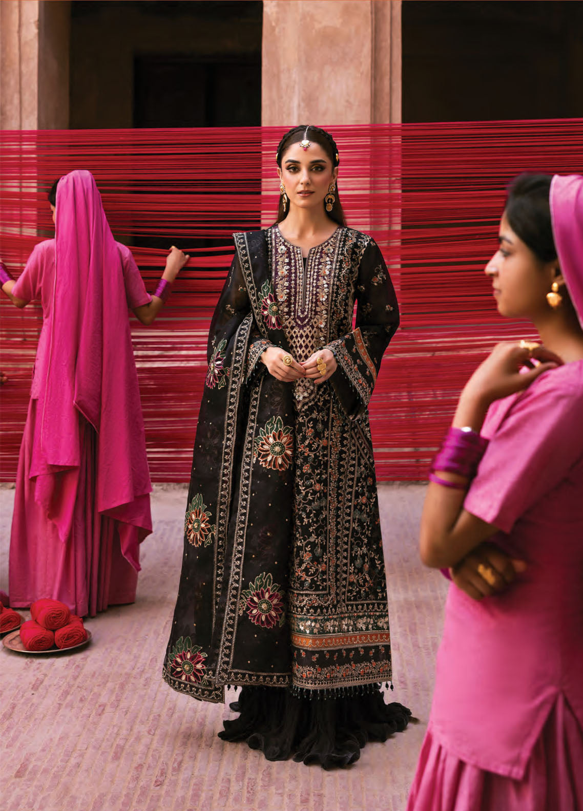 The Empress By Emaan Adeel Embroidered Organza 3 Piece Unstitched Suit EA25TEFW D-NOCTELLE