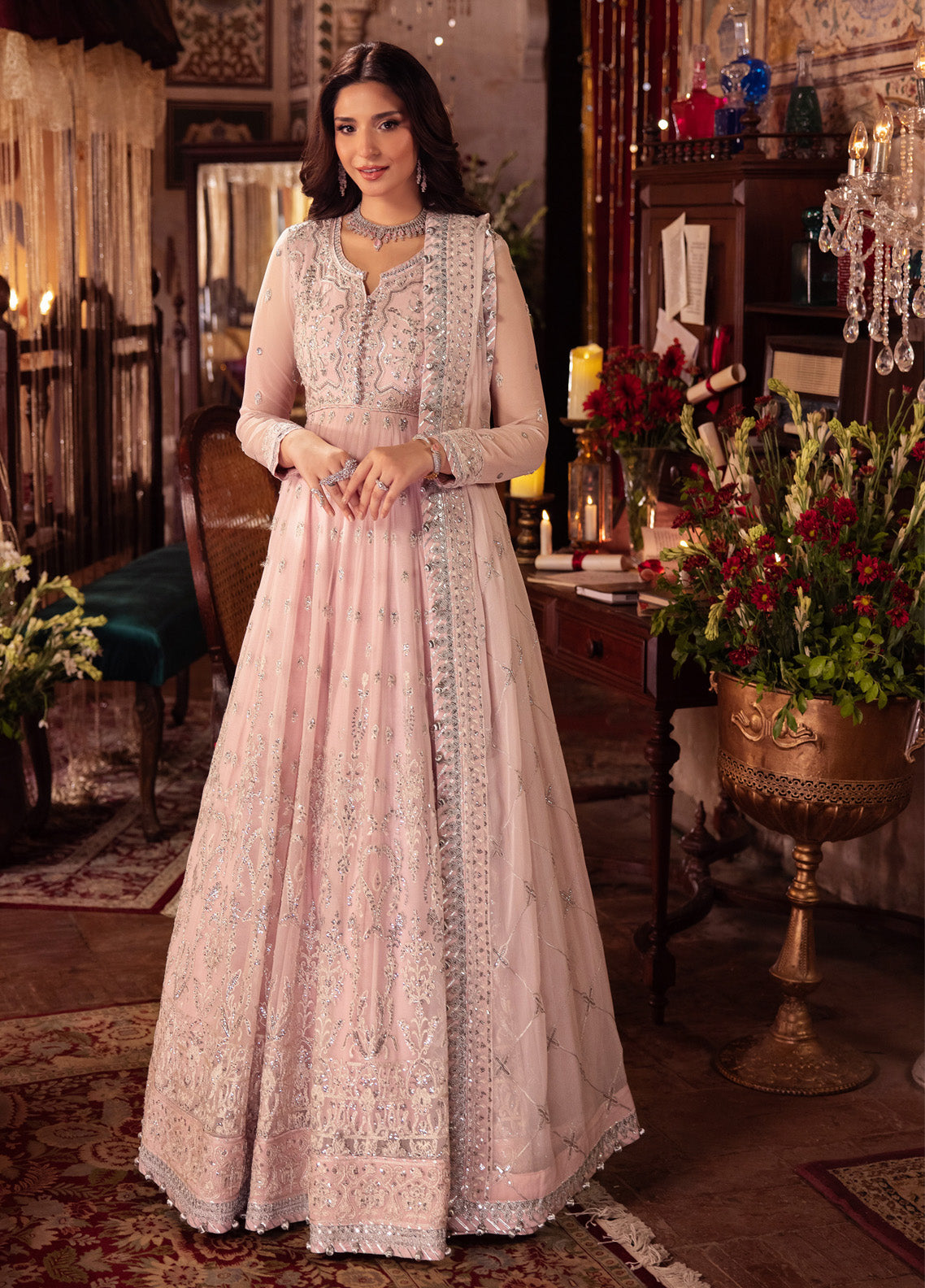 Vasl By Asim Jofa Embroidered Chiffon 3 Piece Unstitched Suit J24V AJYV-10