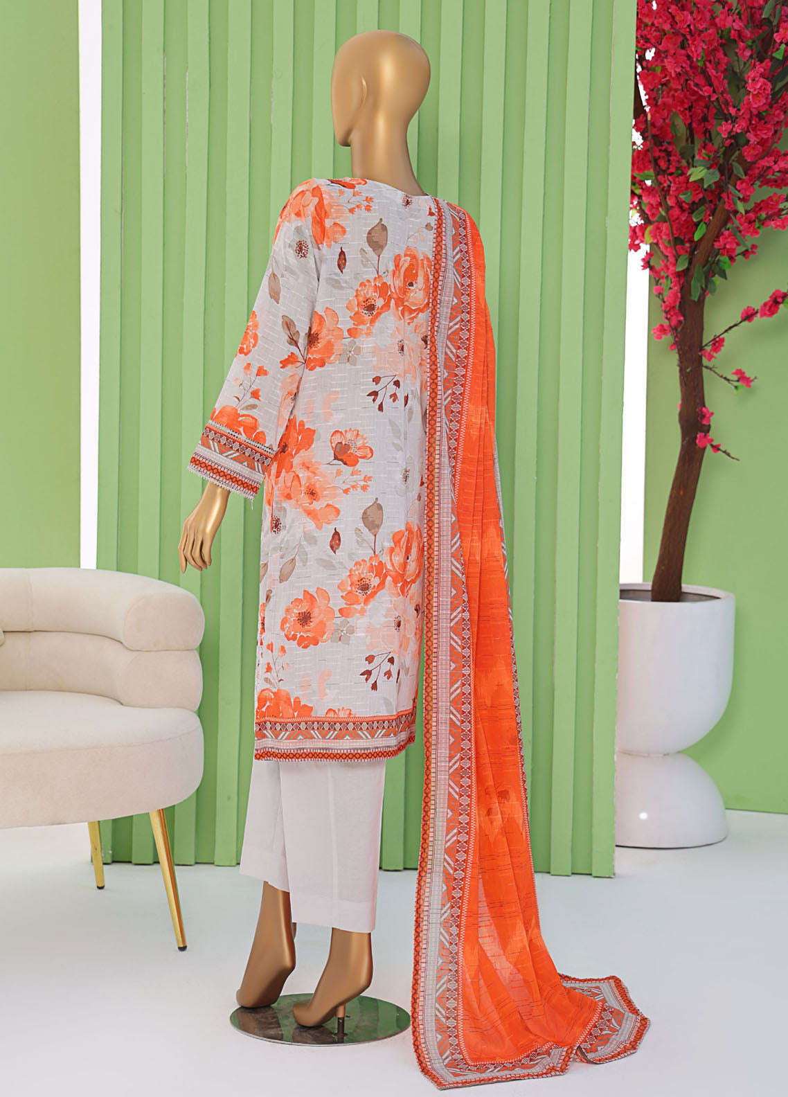 Vital By HZ Textiles Embroidered Doriya 3 Piece Unstitched Suit HZ25VE D-VEC-1258