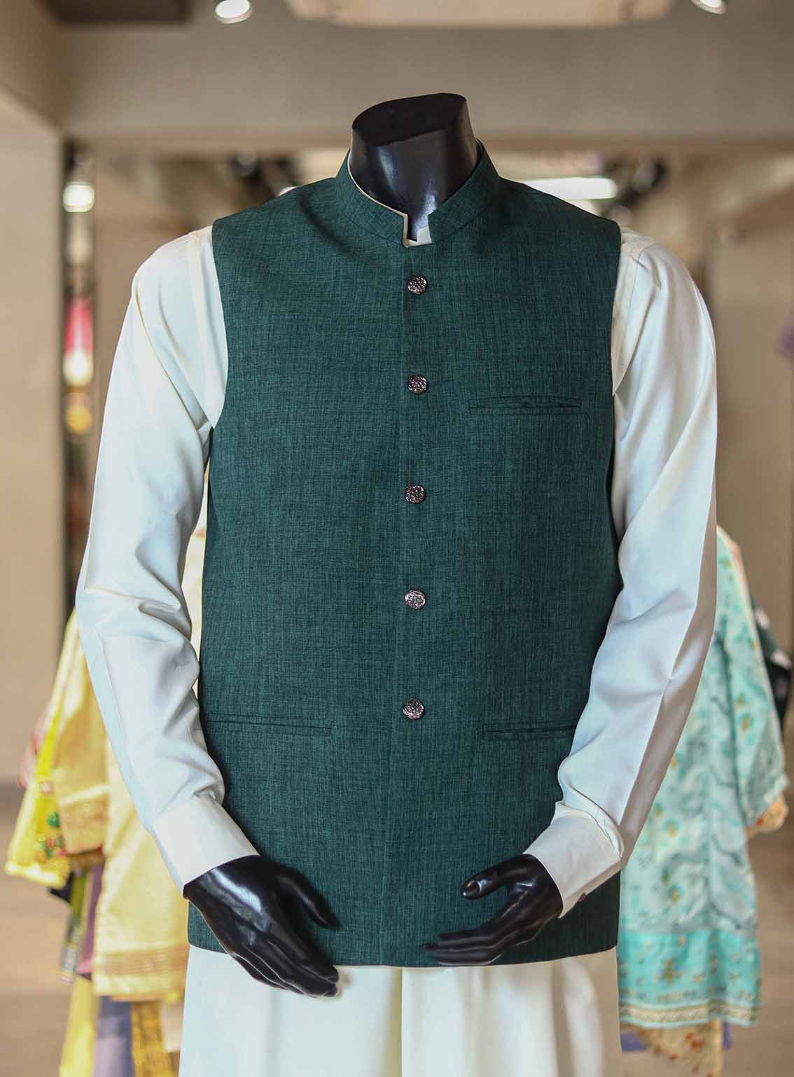 Xiang Yue By Sami Saeed Polyester Stitched Waistcoat SS25XY D-1178-LTBN
