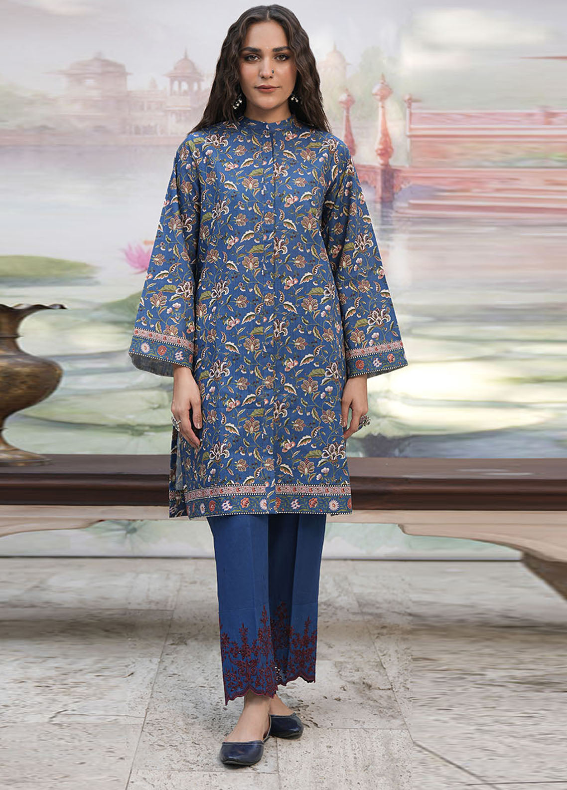 Zellbury Embroidered Khaddar 2 Piece Unstitched Suit WUW24E20353