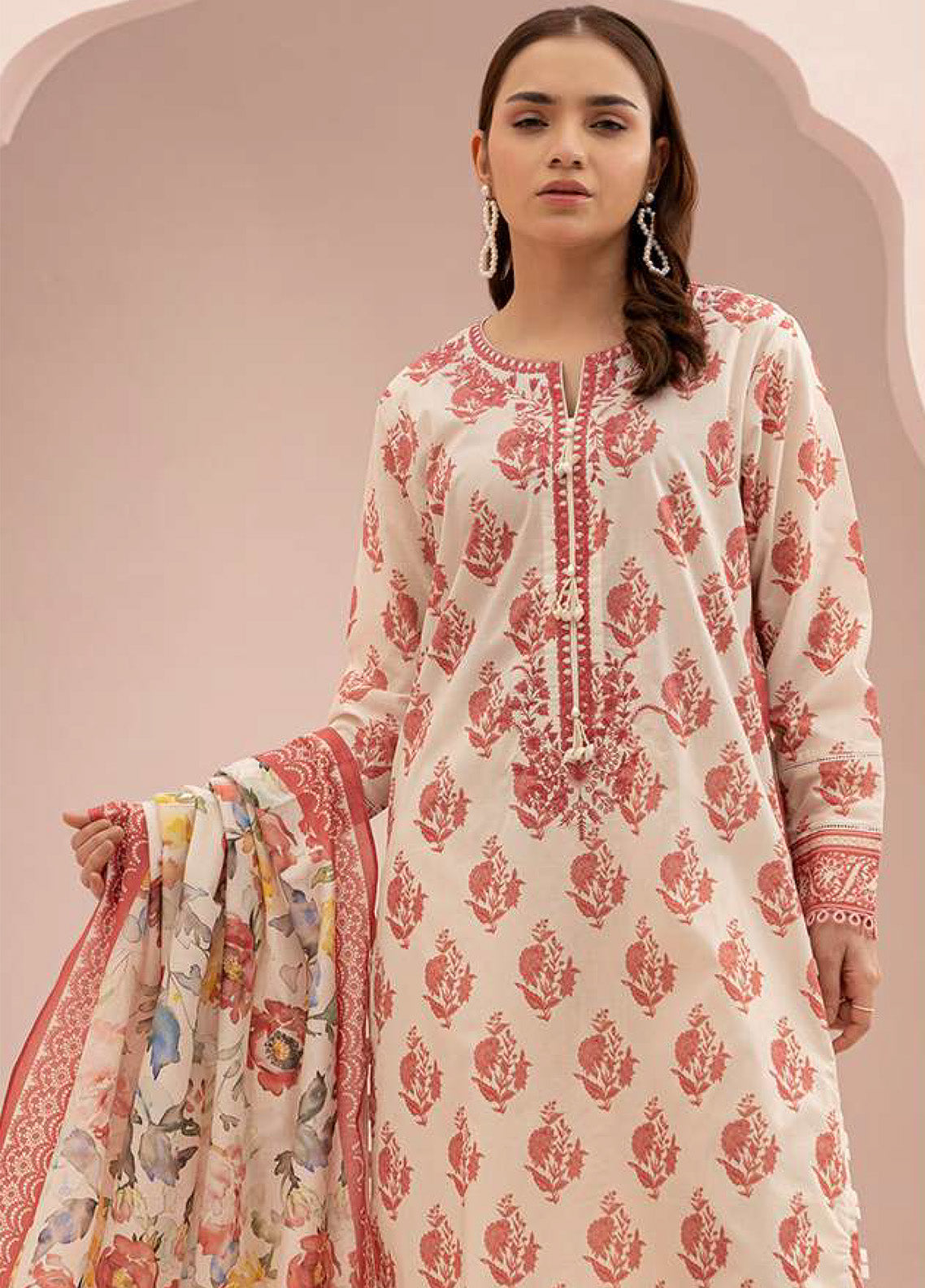Zellbury Embroidered Lawn 2 Piece Unstitched Suit WUS25E20563