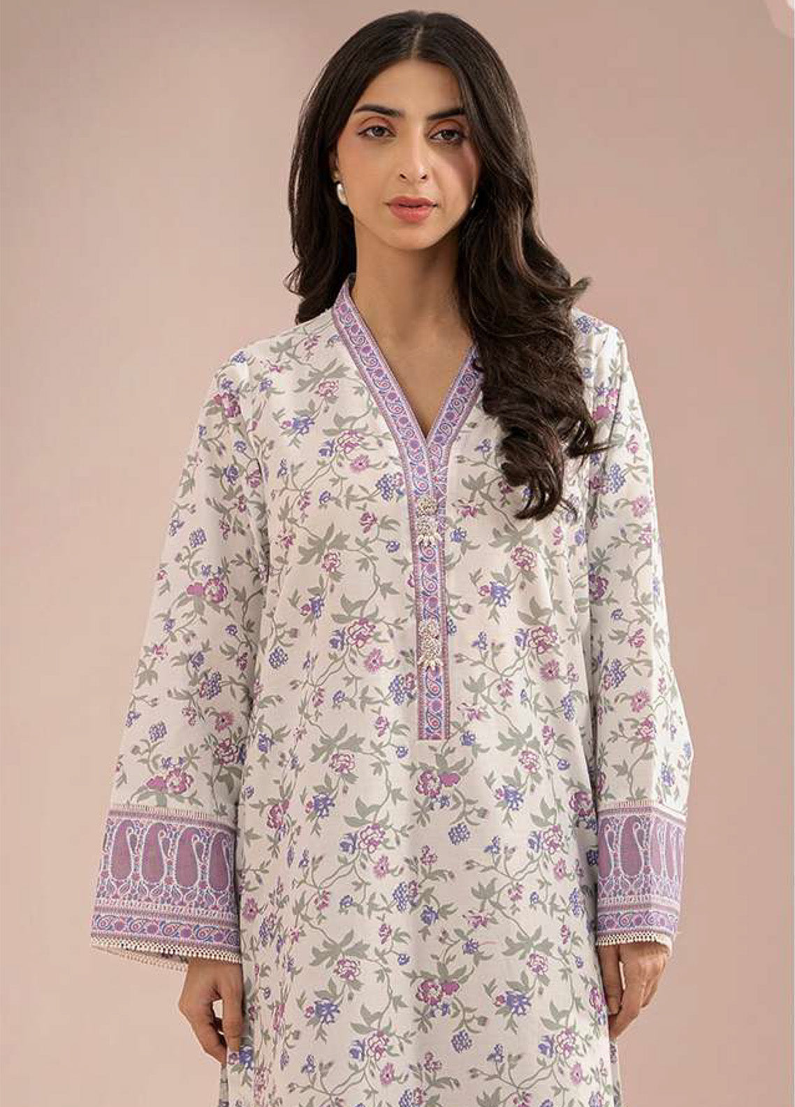 Zellbury Printed Lawn 2 Piece Unstitched Suit WUS25X20415