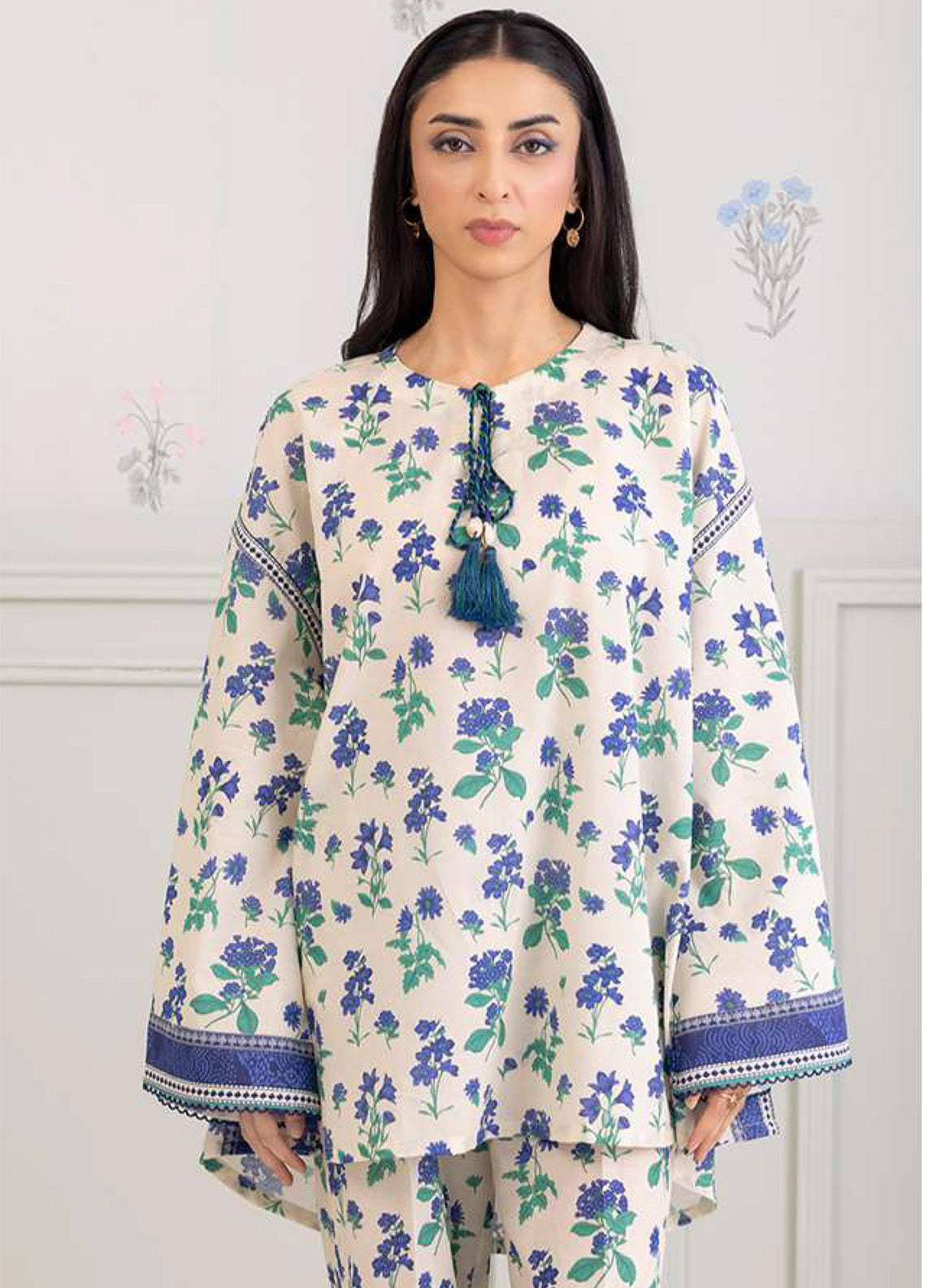 Zellbury Printed Lawn 2 Piece Unstitched Suit WUS25X20483