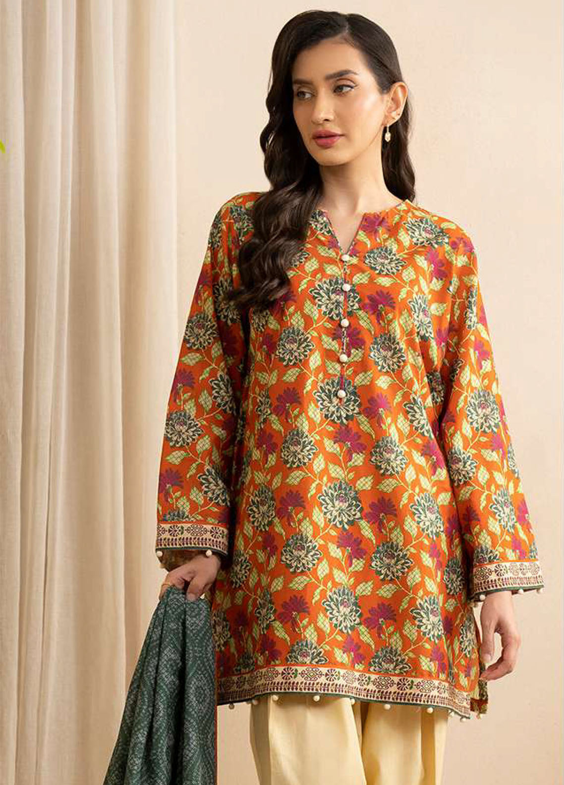Zellbury Printed Lawn 2 Piece Unstitched Suit WUS25X20540