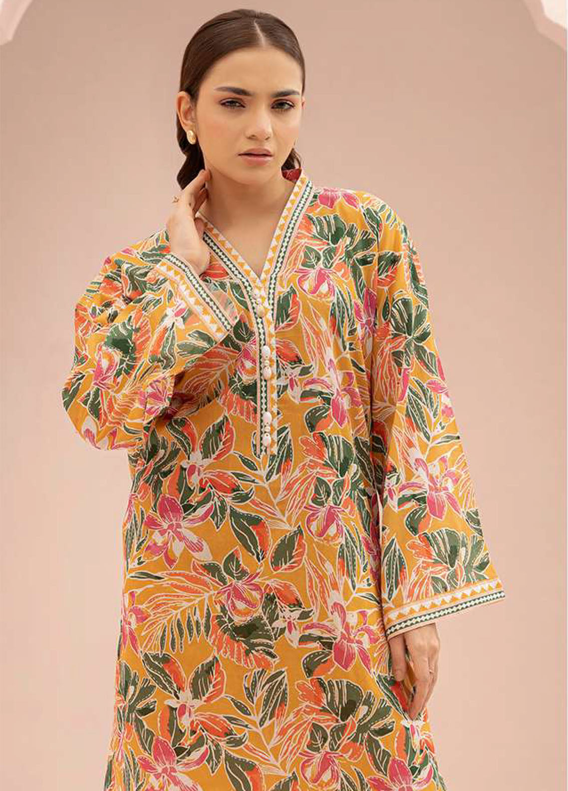 Zellbury Printed Lawn 2 Piece Unstitched Suit WUS25X20558