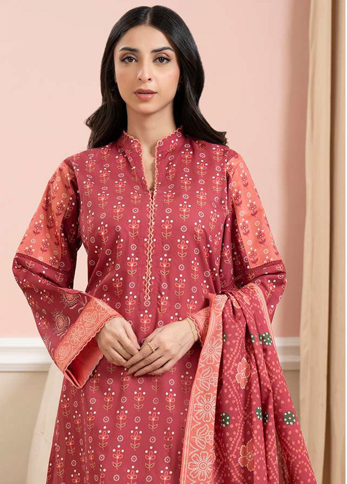 Zellbury Printed Lawn 2 Piece Unstitched Suit WUS25X20623