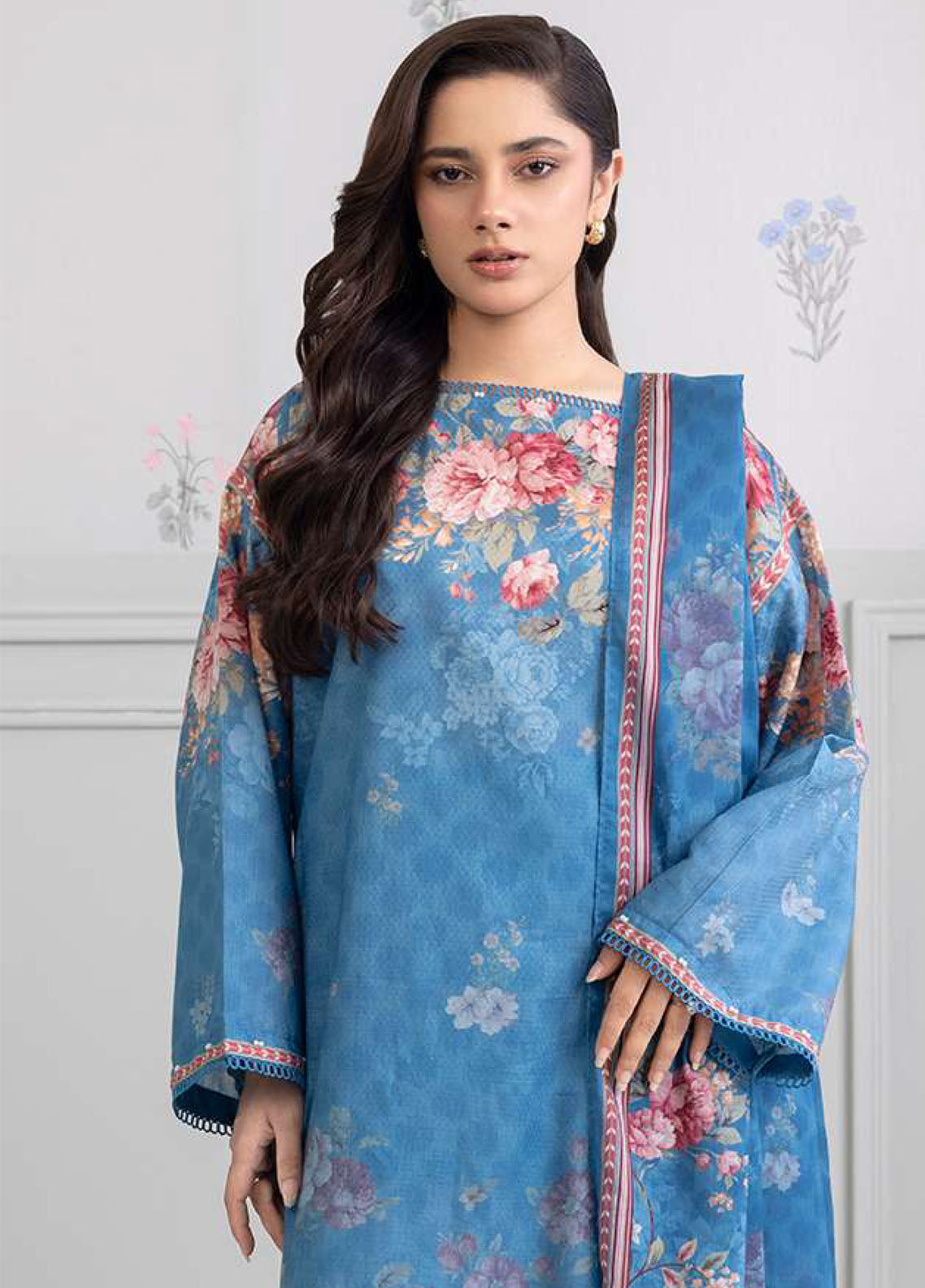 Zellbury Printed Lawn 3 Piece Unstitched Suit WUS25X30394