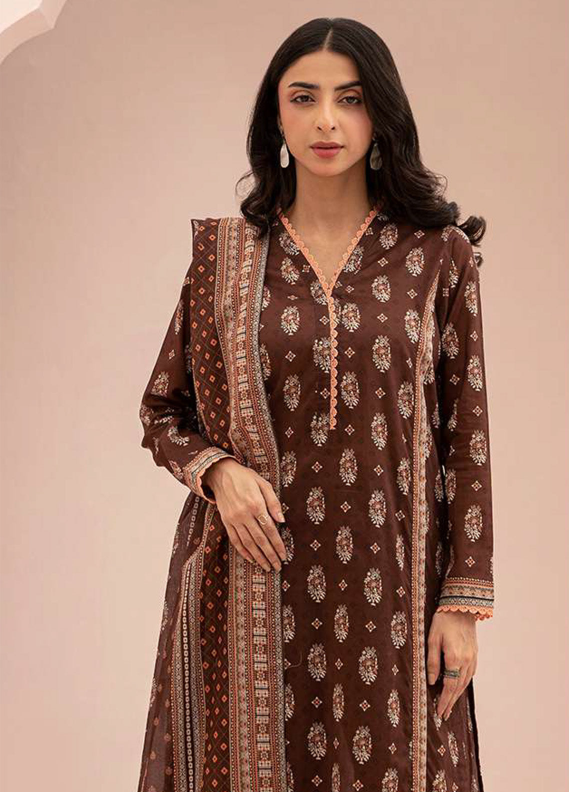 Zellbury Printed Lawn 3 Piece Unstitched Suit WUS25X30424