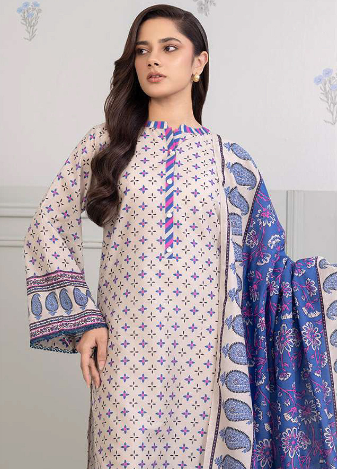 Zellbury Printed Lawn 3 Piece Unstitched Suit WUS25X30431