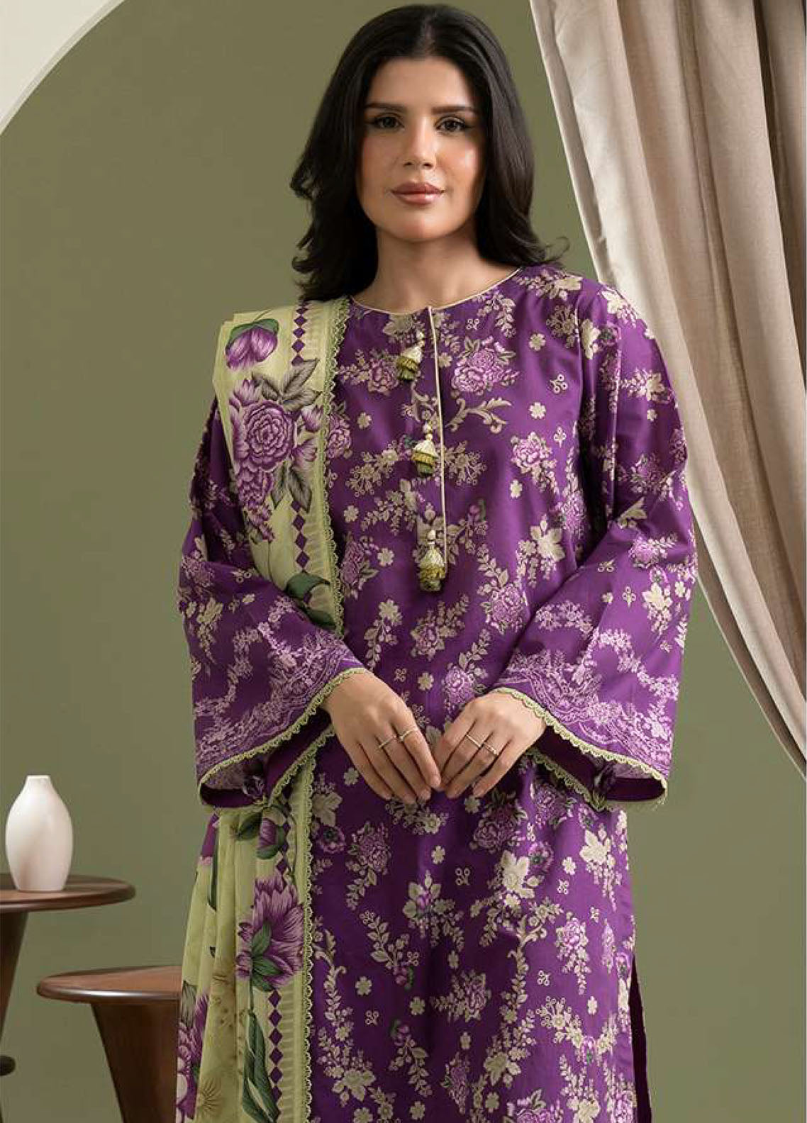 Zellbury Printed Lawn 3 Piece Unstitched Suit WUS25X30444