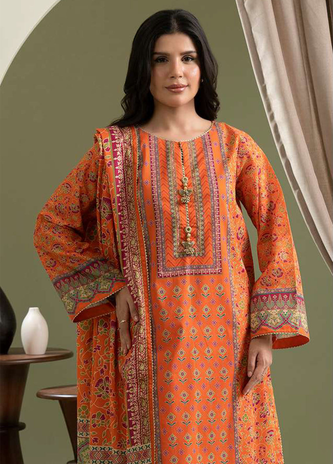 Zellbury Printed Lawn 3 Piece Unstitched Suit WUS25X30445