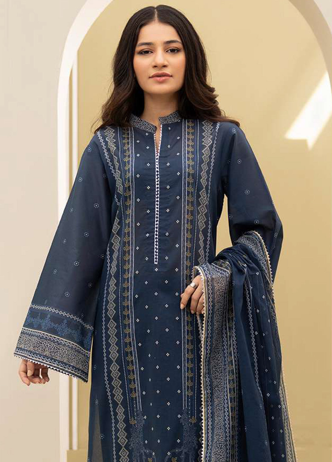 Zellbury Printed Lawn 3 Piece Unstitched Suit WUS25X30496