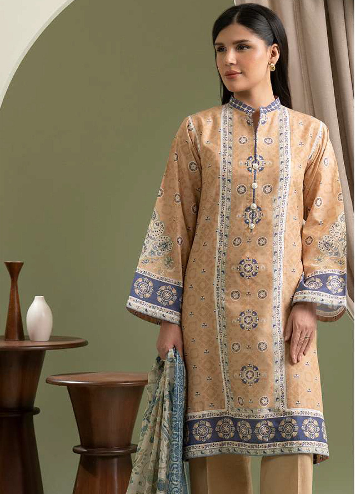 Zellbury Printed Lawn 3 Piece Unstitched Suit WUS25X30507
